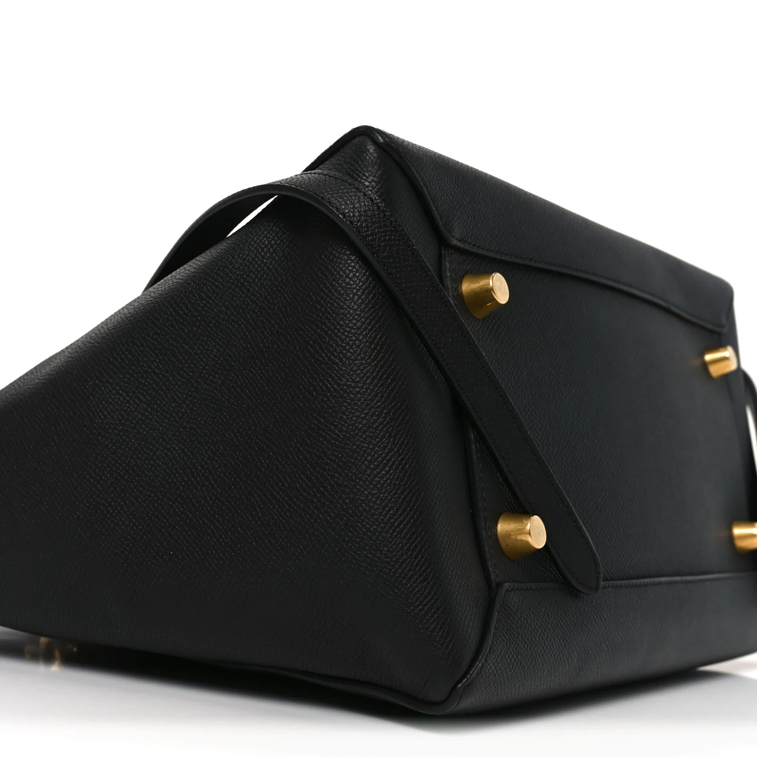 Grained Calfskin Mini Belt Bag Black
