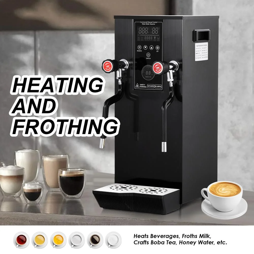 Commercial Milk Frother, 110V 1400W Automatic Foam Machine with LED Display for Coffee Shops (Black)(Black) - Image 4