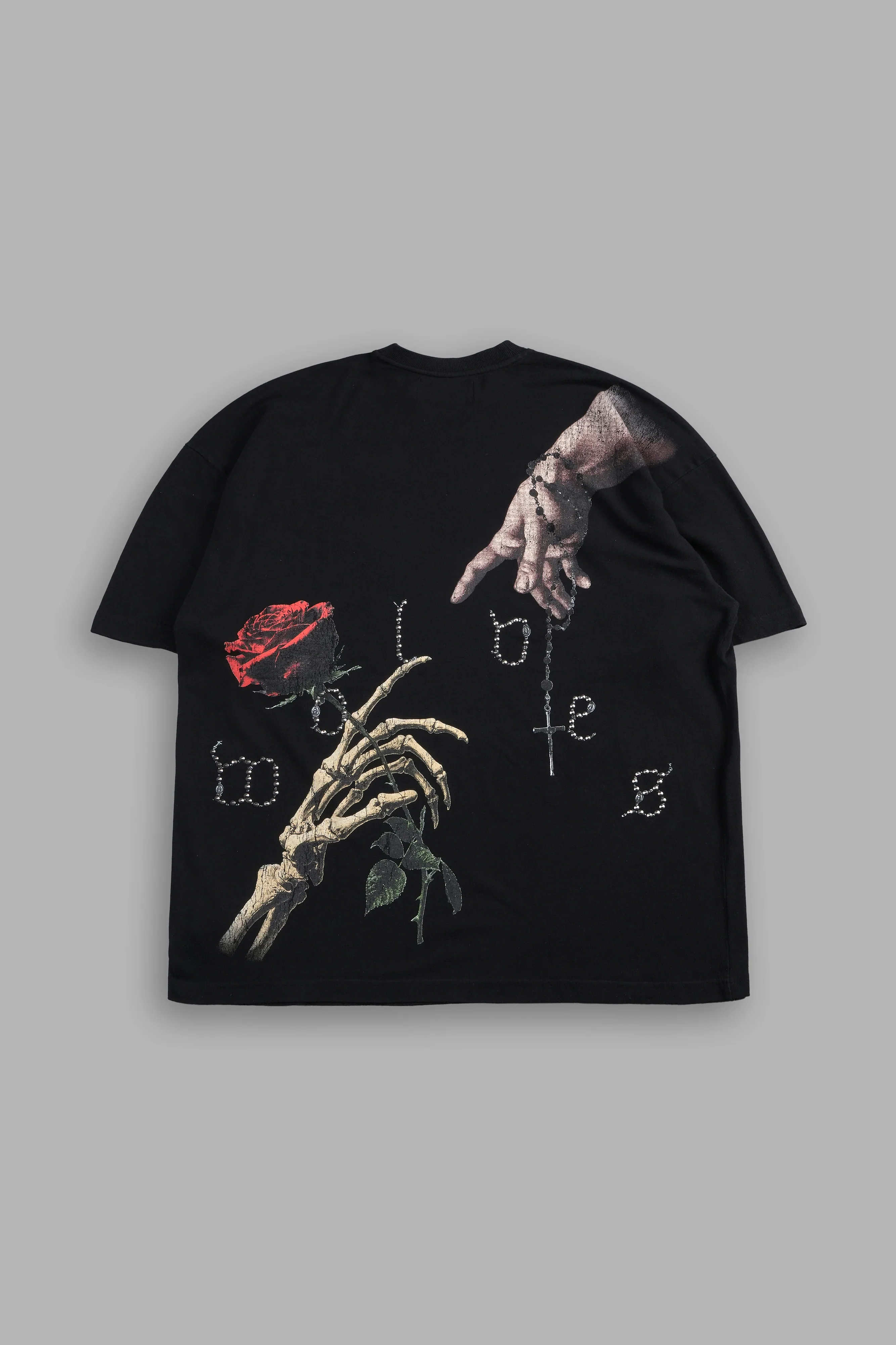 Hand That Holds Premium Oversized Tee In Black