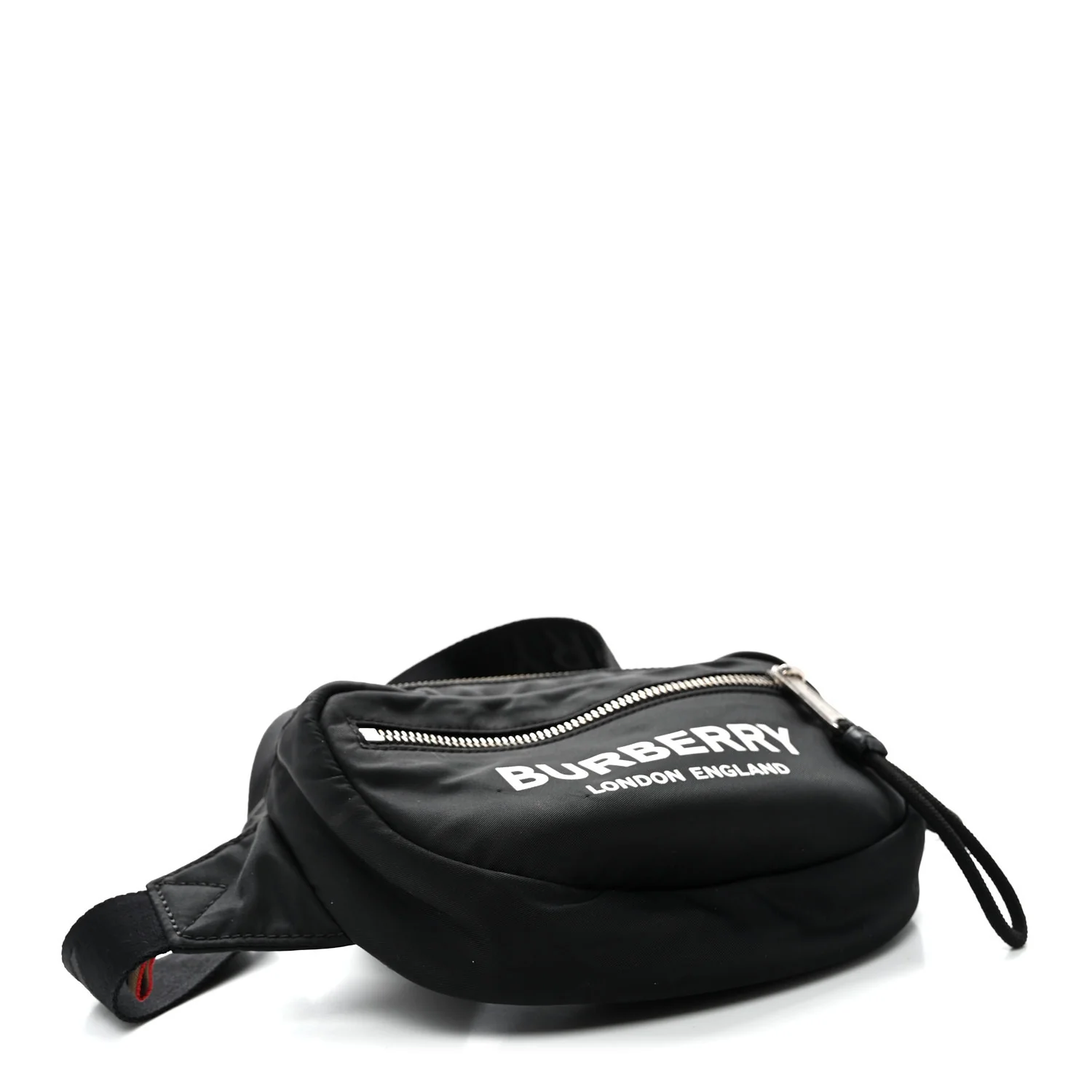 Econyl Logo Print Small Cannon Bum Bag Black