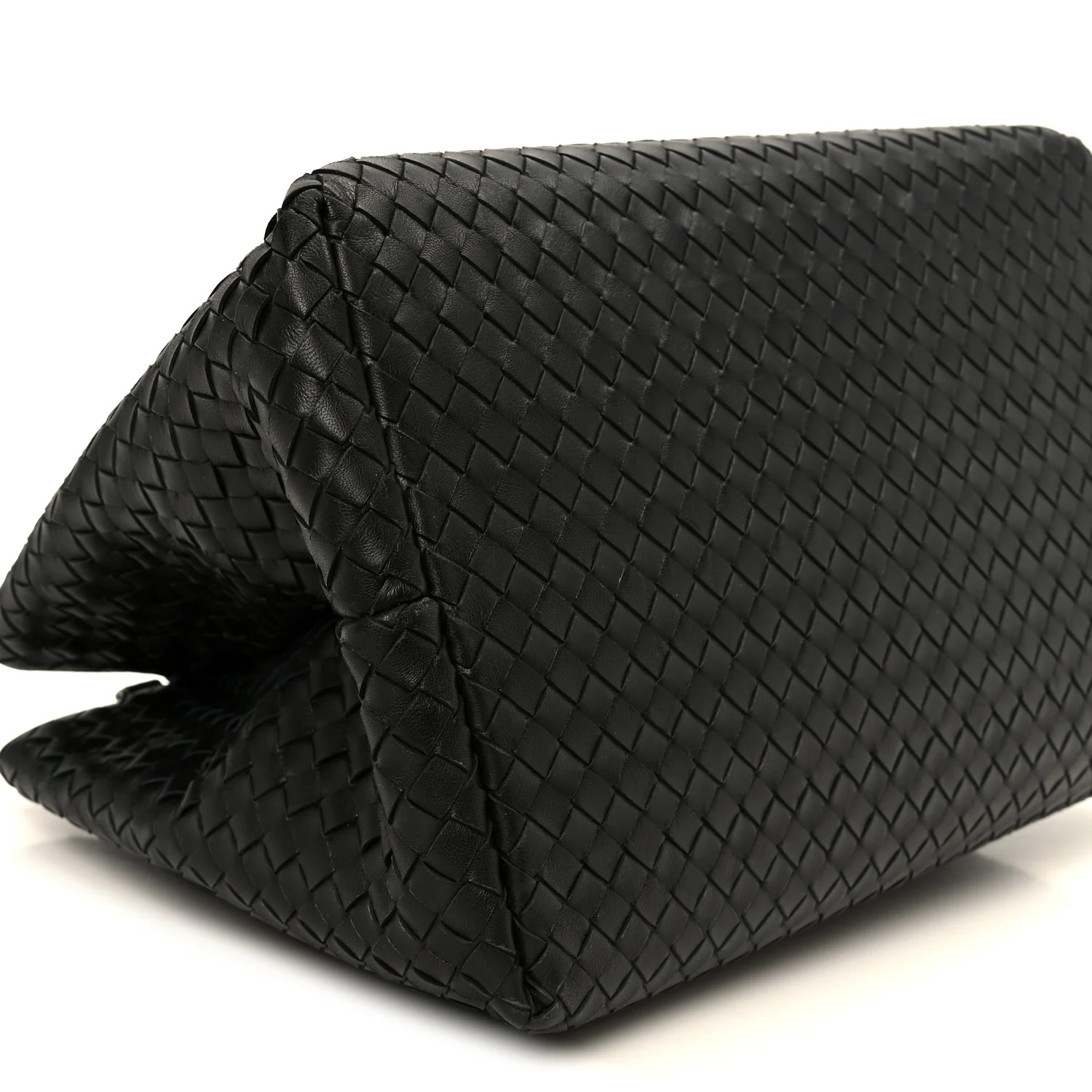 Nappa Intrecciato Large Roma Tote Black