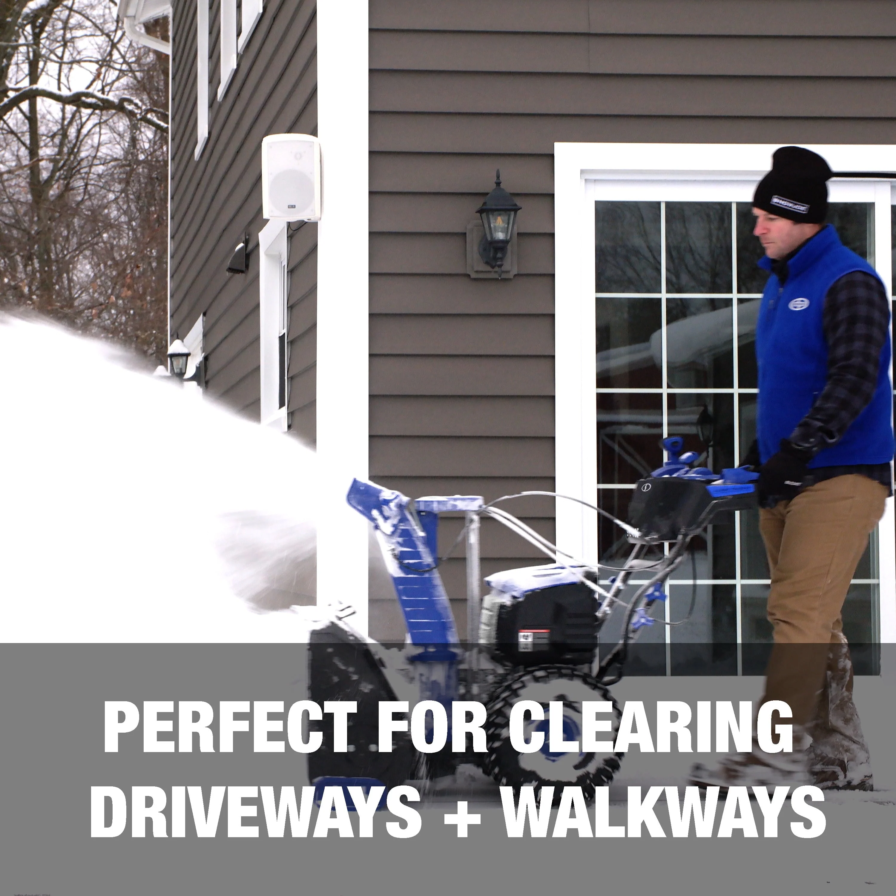 96V 24" Cordless Self Propelled Dual Stage Snow Blower, 4 x 12 Ah Batteries 2 x Chargers Image 10
