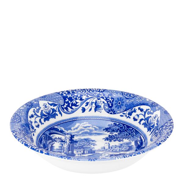 Blue Italian skål 20 cm blå/hvit