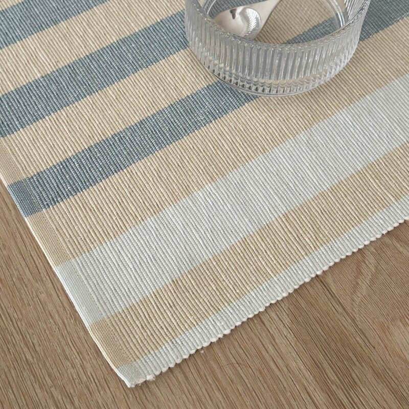 Vibeke Klint bordbrikke bred stripe 33x48 cm blue