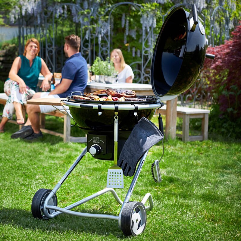 Air kullgrill F60 emljert stål/svart