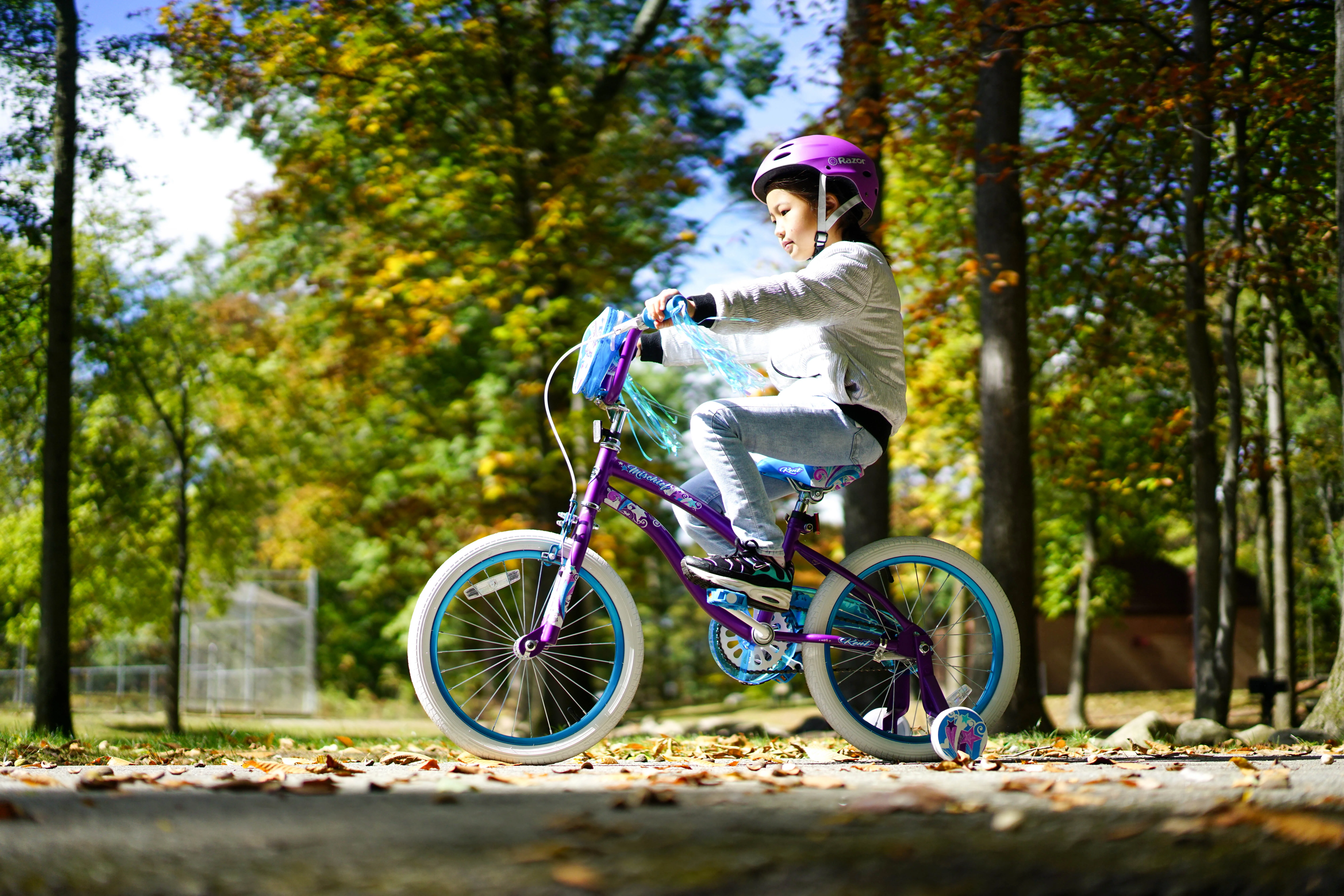 18" Girls', Mischief Bike, Purple - Image 6