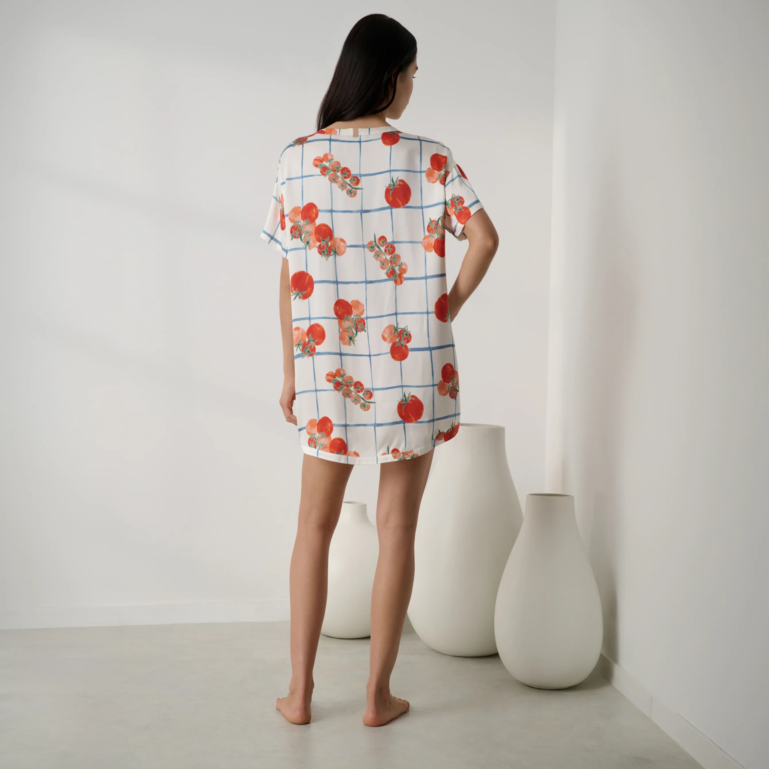 Washable Silk Oversized Sleep Tee