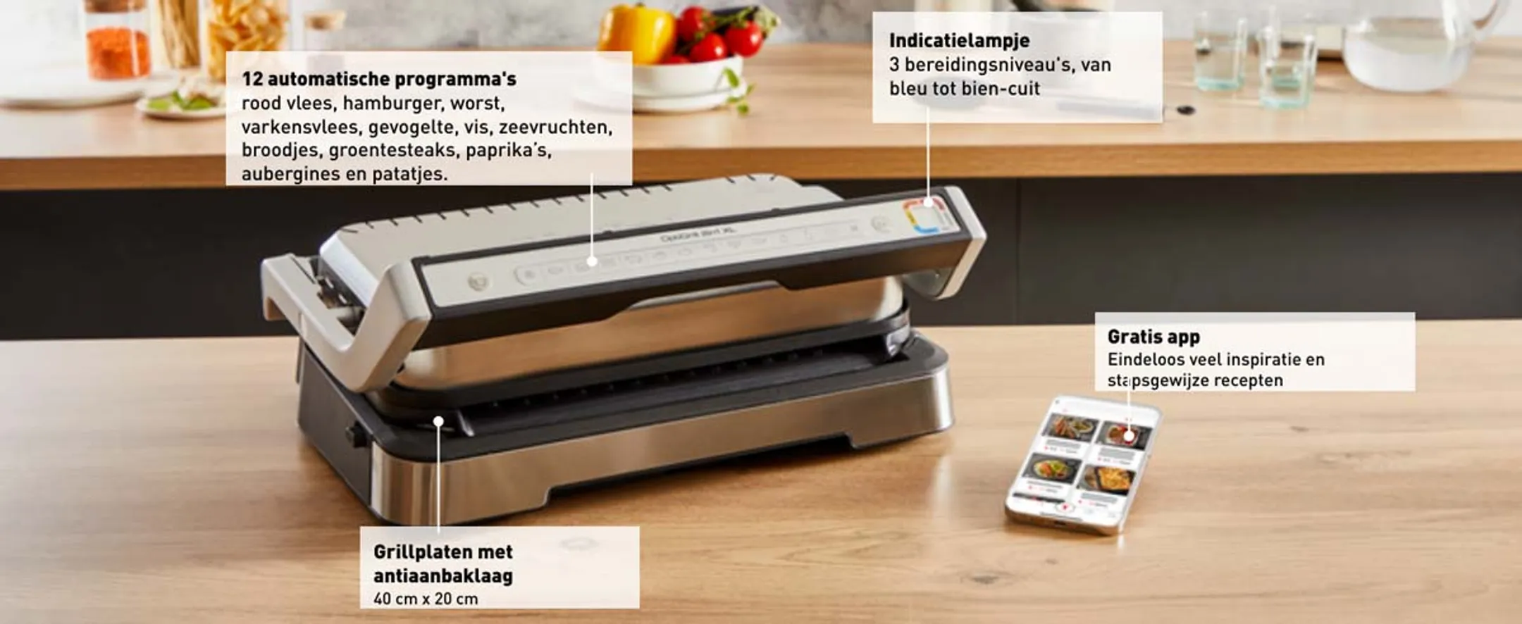 Tefal OptiGrill 2-in-1 XL GC782D10