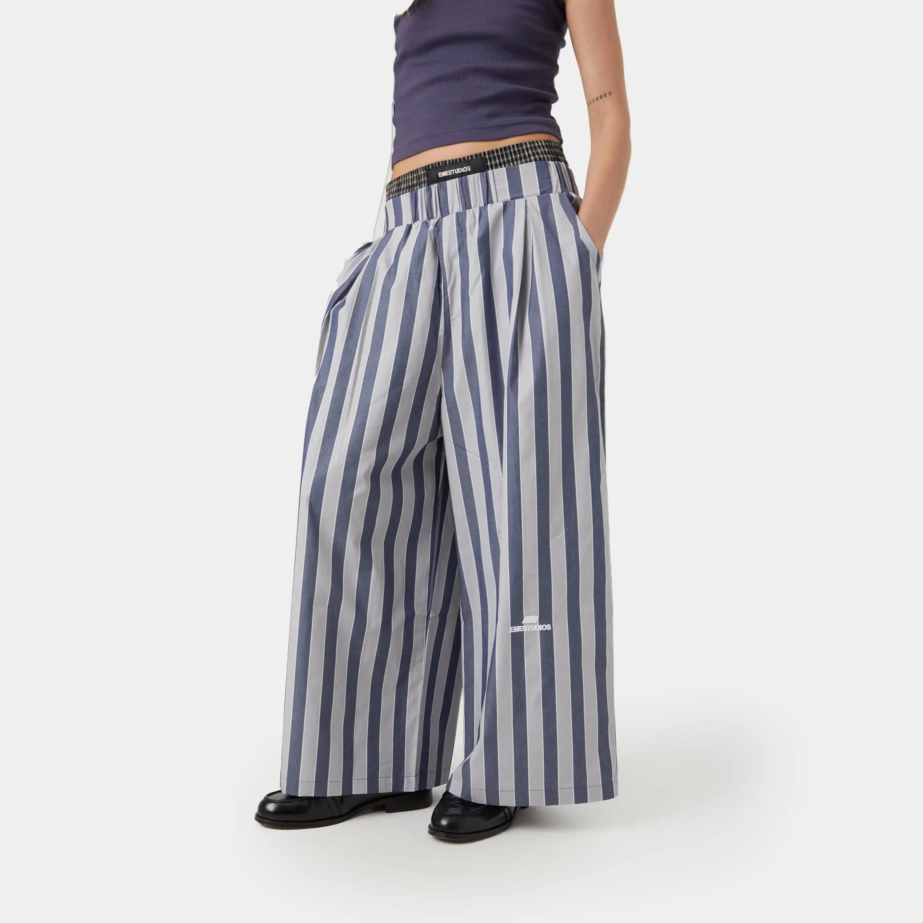 Agl Striped Wide Pants