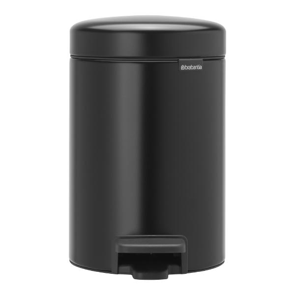 NewIcon pedalbøtte 3L matt svart