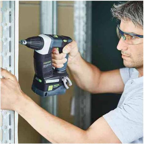 Festool – Visseuse à plaque de plâtre sans fil 18V – Moteur EC-TEC sans charbons – Vissage rapide en série – 3,1Ah – 576504 — vue 3