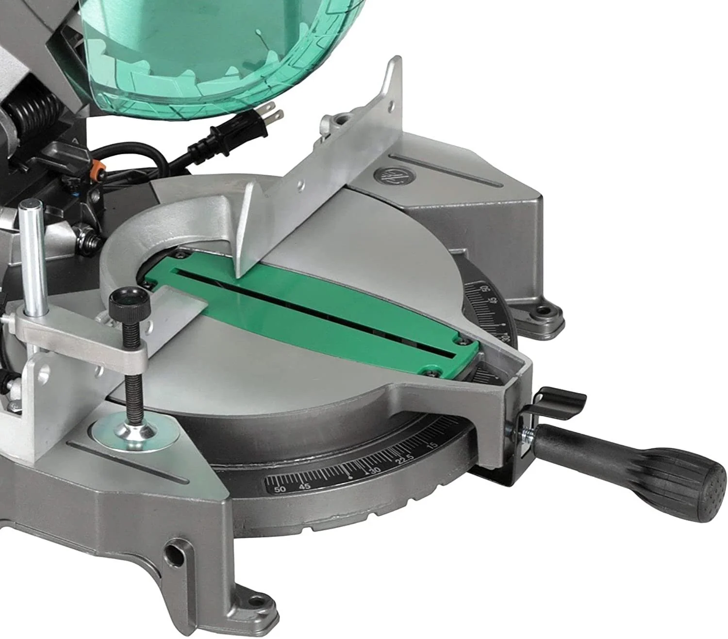10-Inch Compound Miter Saw, Single Bevel, 15-Amp Motor, 0-52 Miter Angle Range, 0-45 Bevel Range, Large Table, 10" 24T TCT Miter Saw Blade C10FCGS - Image 6