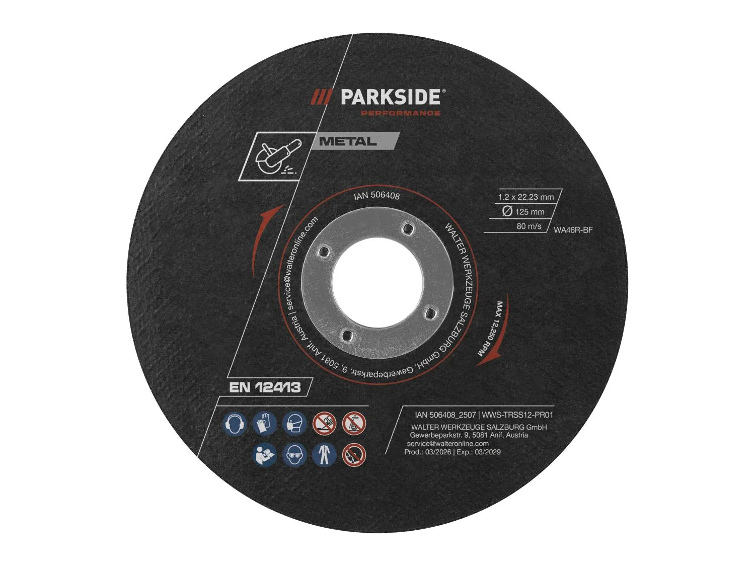 PARKSIDE PERFORMANCE Disque(s)  mtal,  125 mm