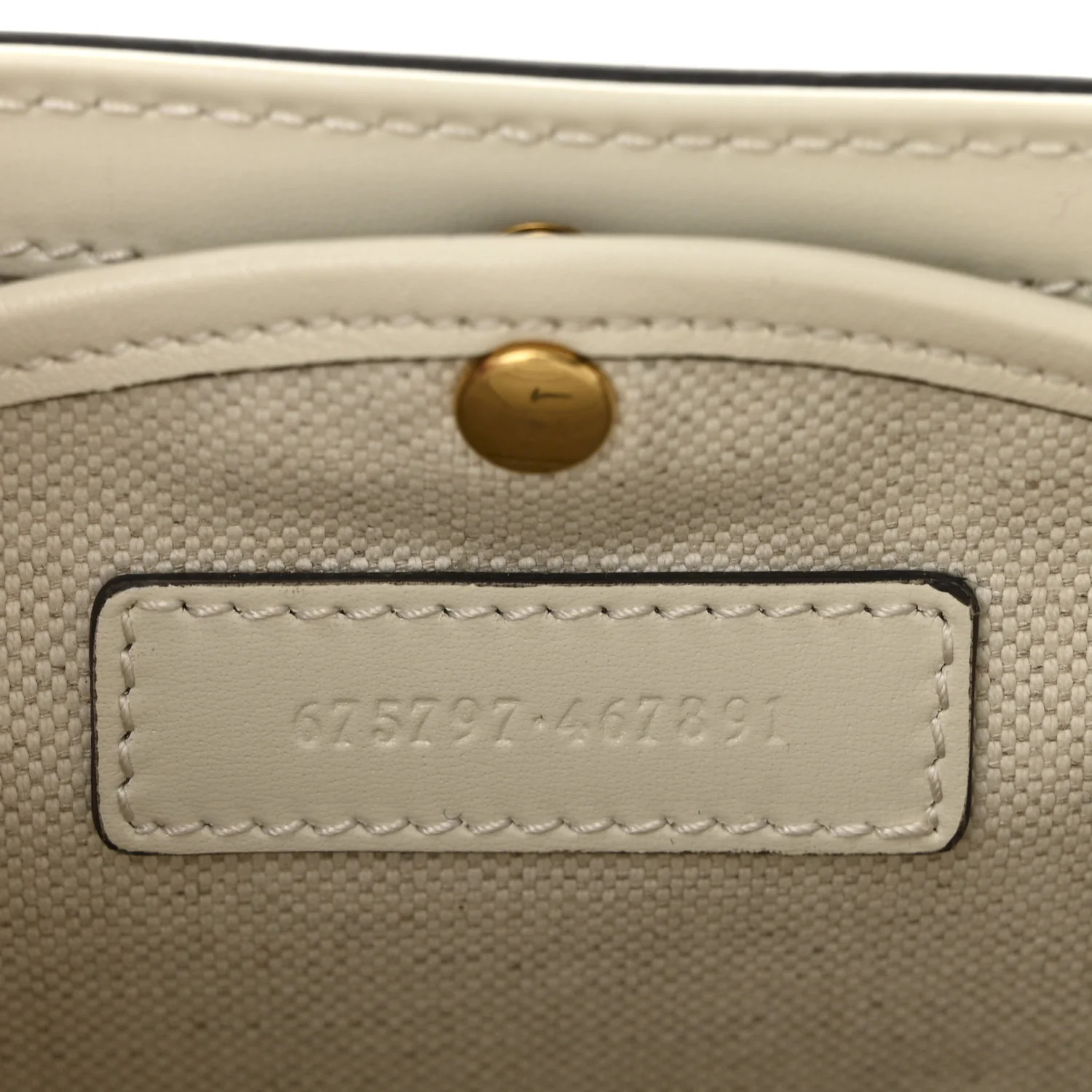 Calfskin Web Geometric Print Small Bamboo 1947 Top Handle Bag White Multi