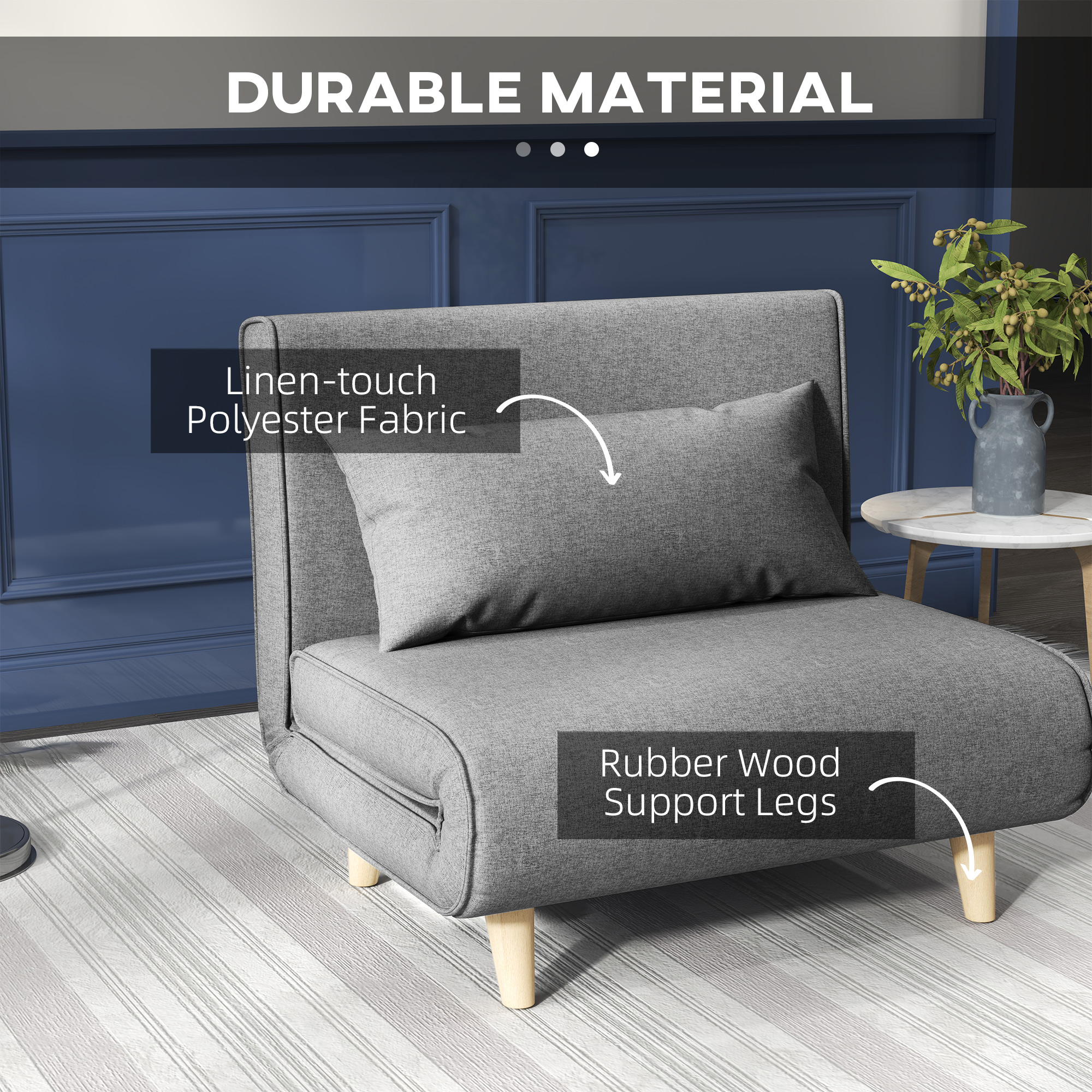 HOMCOM eenpersoonsslaapbank slaapbank