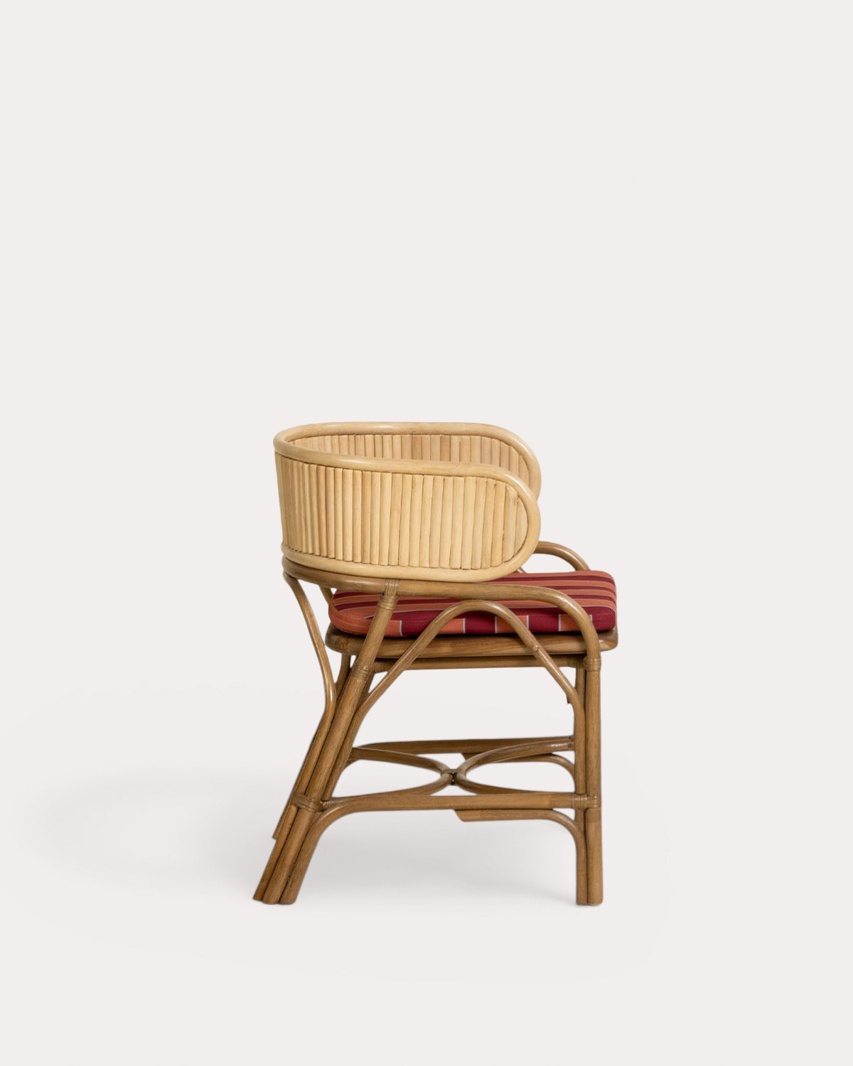 Dozza - Pack 4 Sillas de Comedor de Ratán Natural Dozza