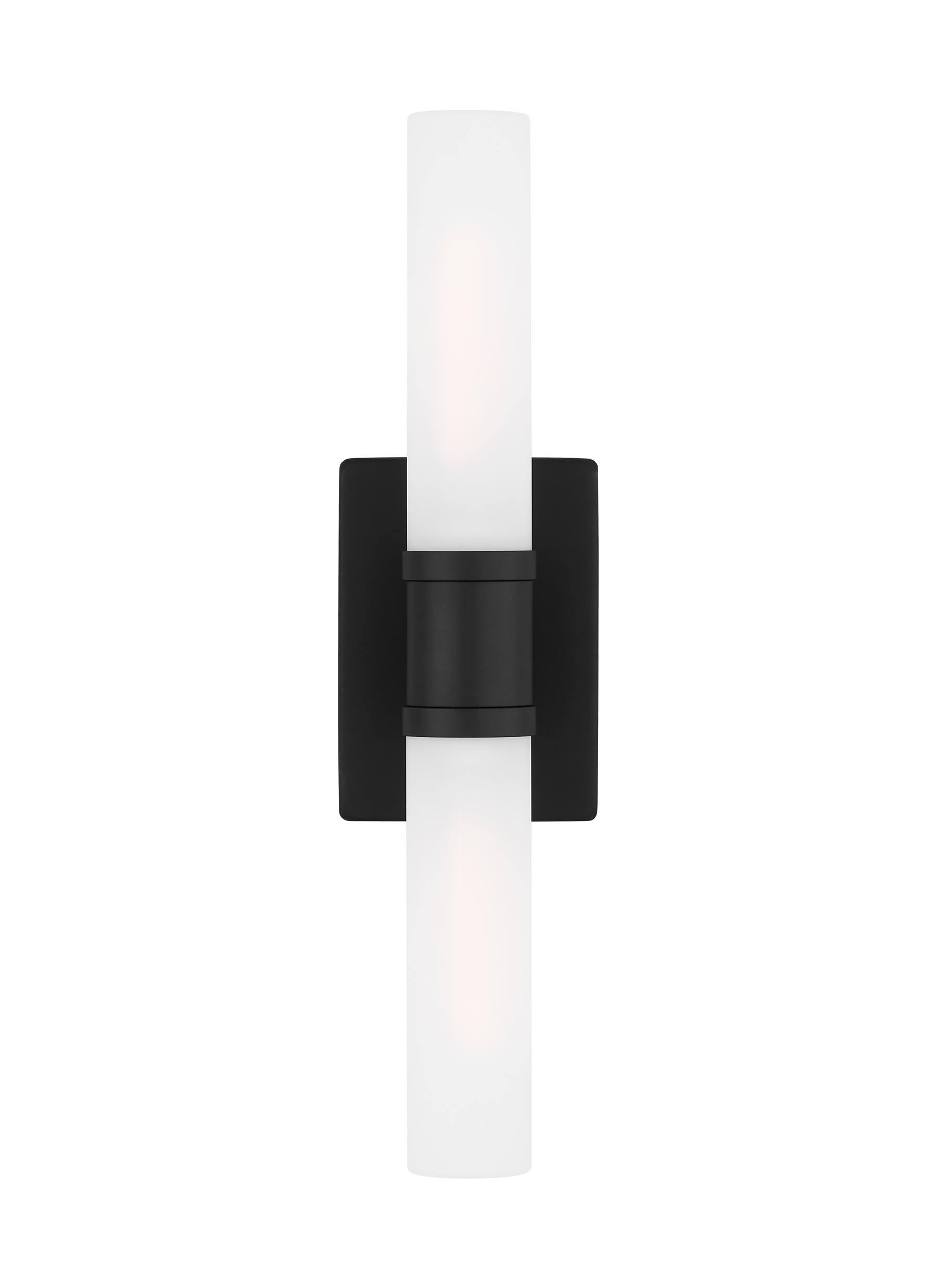 Keaton Two Light Bath Vanity in Midnight Black