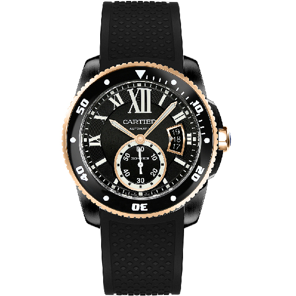 [Super Clone]Calibre Rose Gold Mix Full Black 42mm