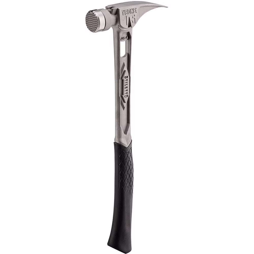 Stiletto TIB15MC 15 - Oz TIBONE Titanium Hammer Milled Face with Curved Handle