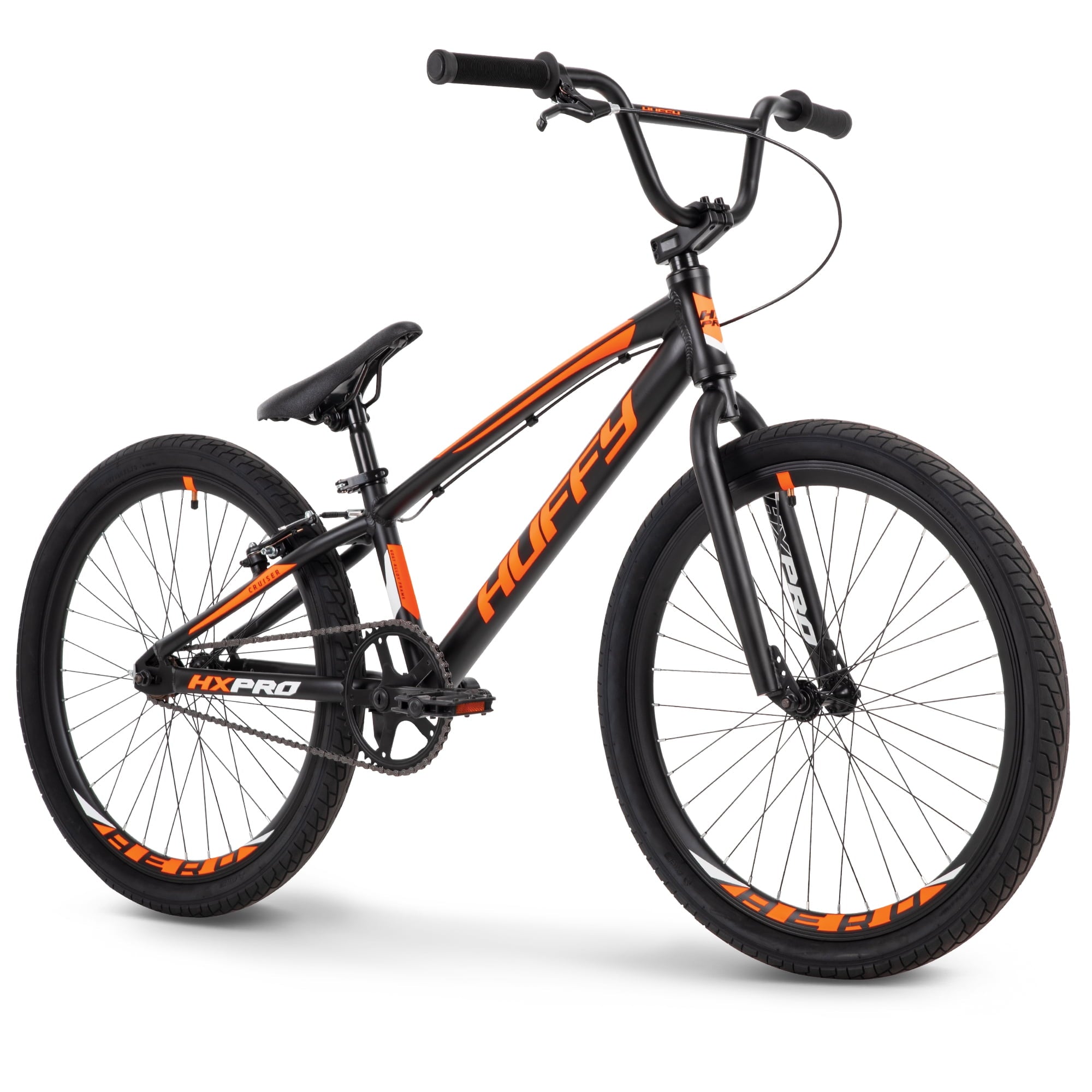 HX Pro Cruiser 24-inch Aluminum BMX Bike for Boys. Black/Orange