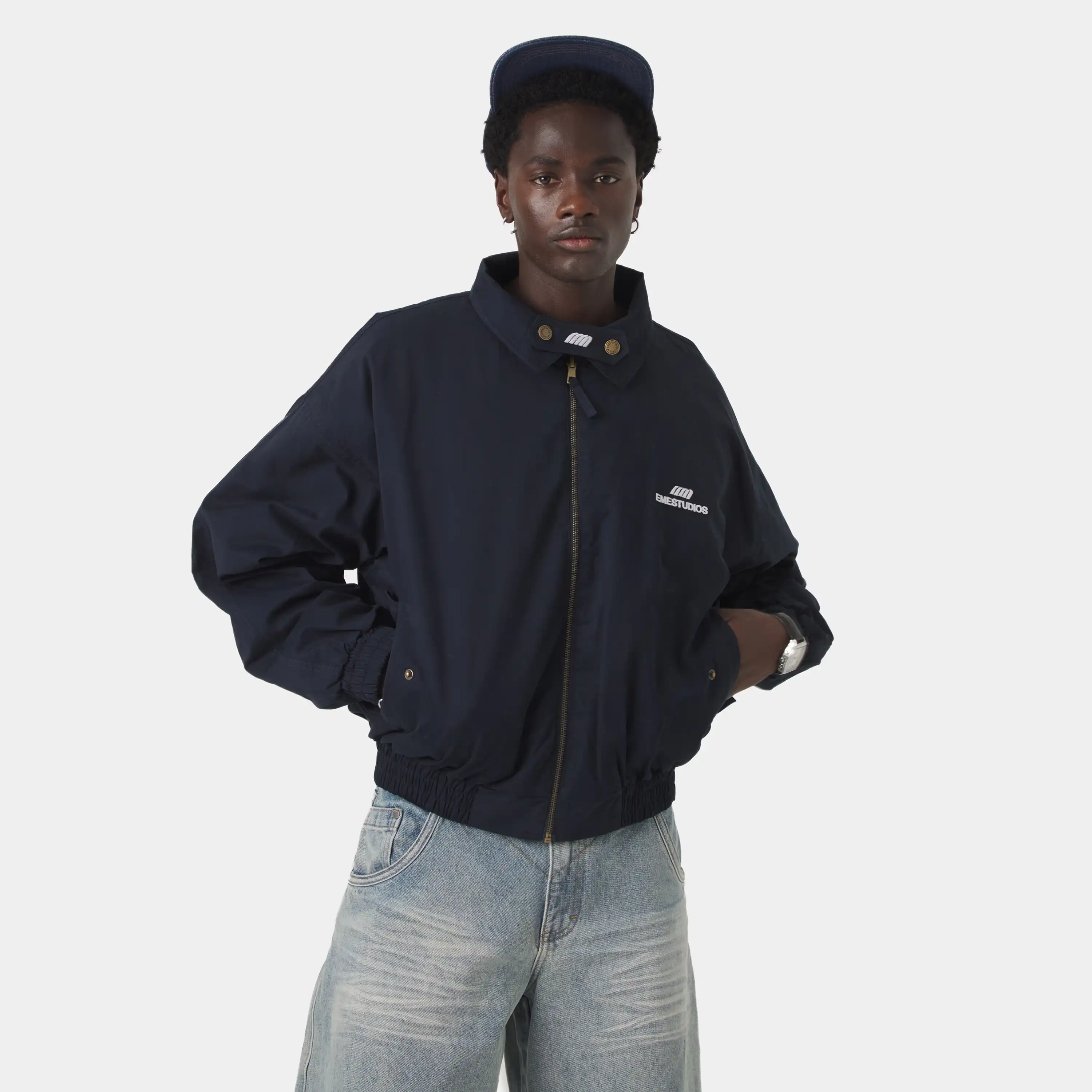 Chulo G Navy Reverse Coat