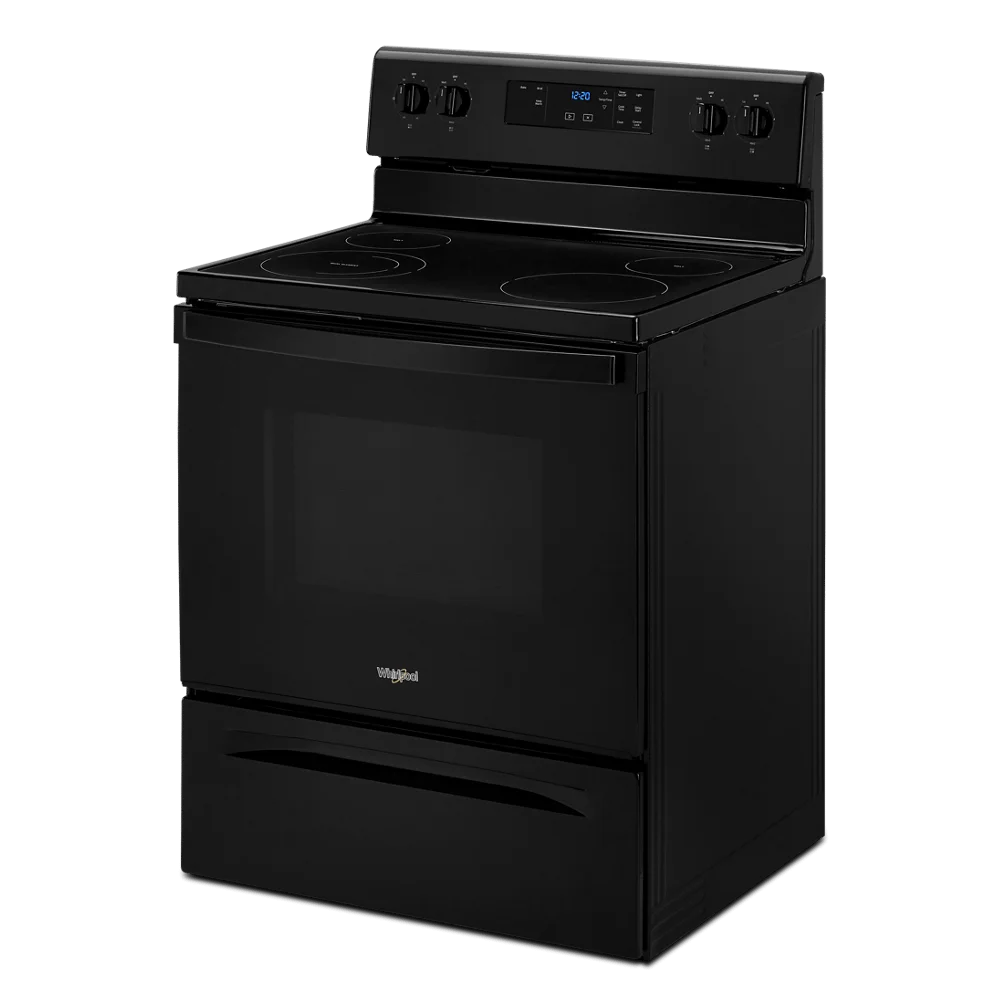 30 in. 5.3 cu. ft. 4-Burner Electric Range in Black with Storage Drawer - Image 4