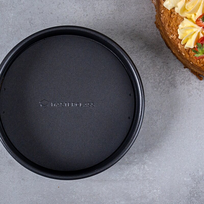 Bakeform med avtakbar bunn 18 cm nonstick grå