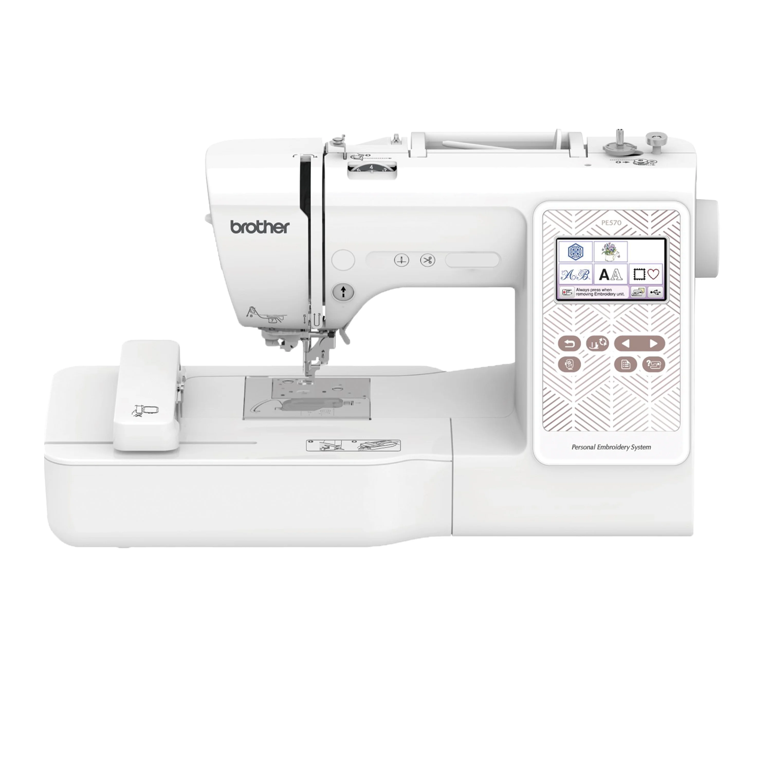 Brother PE570 Embroidery Machine with 135 Built - in Designs, Wireless Connectivity, and Artspira App Integration