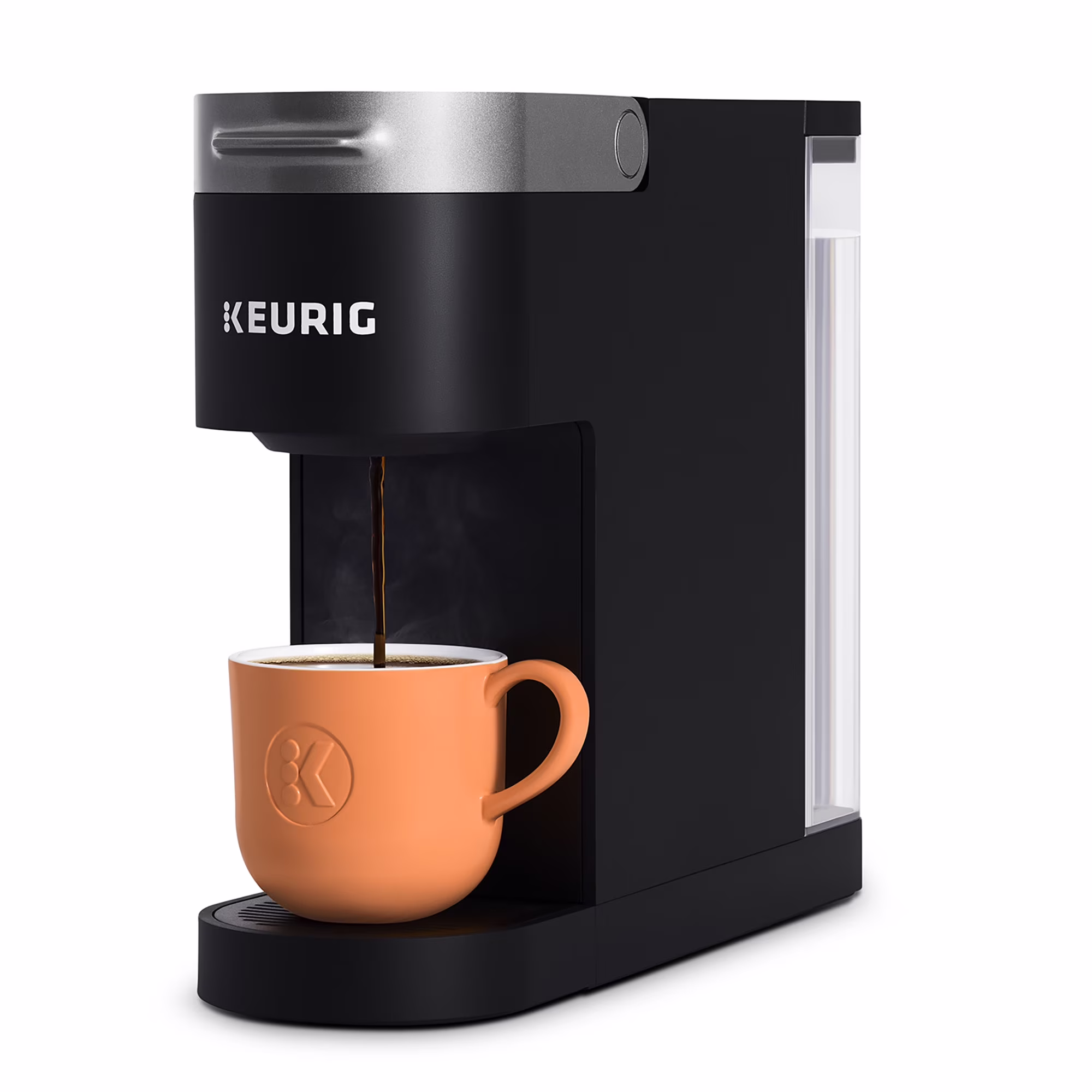 K-Slim Black Single-Serve K-Cup Pod Coffee Maker(Black)