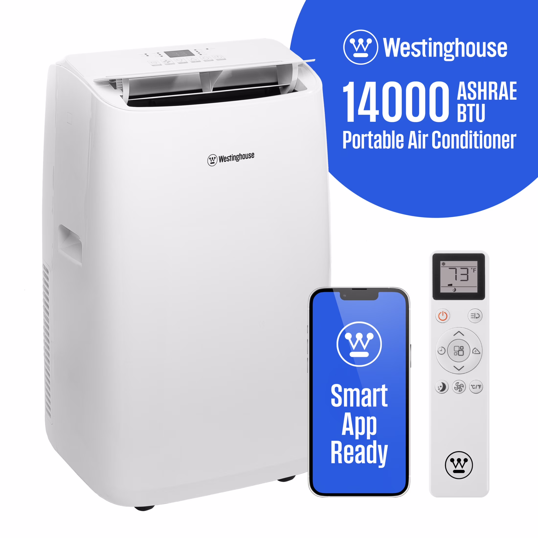 12,000 BTU Portable Air Conditioner Dehumidifier with Remote Smart App, up to 550 Sq Ft(12,000 BTU with Smart App) - Image 3