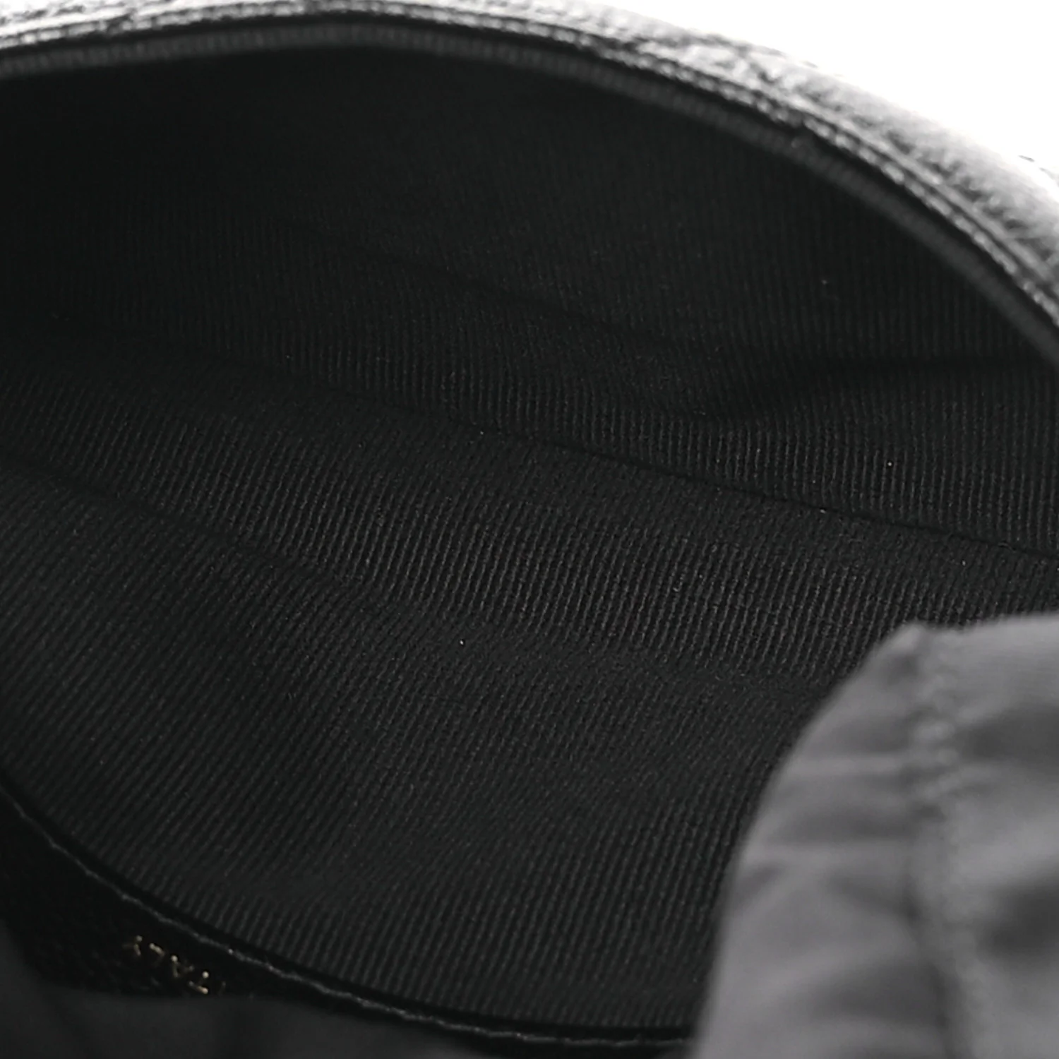 Caviar Fabric Foldable Tote Bag With Chain Black Multicolor