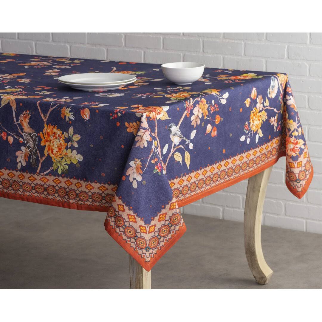 Floral 100% Cotton Tablecloth Maison d' Hermine Size: 120