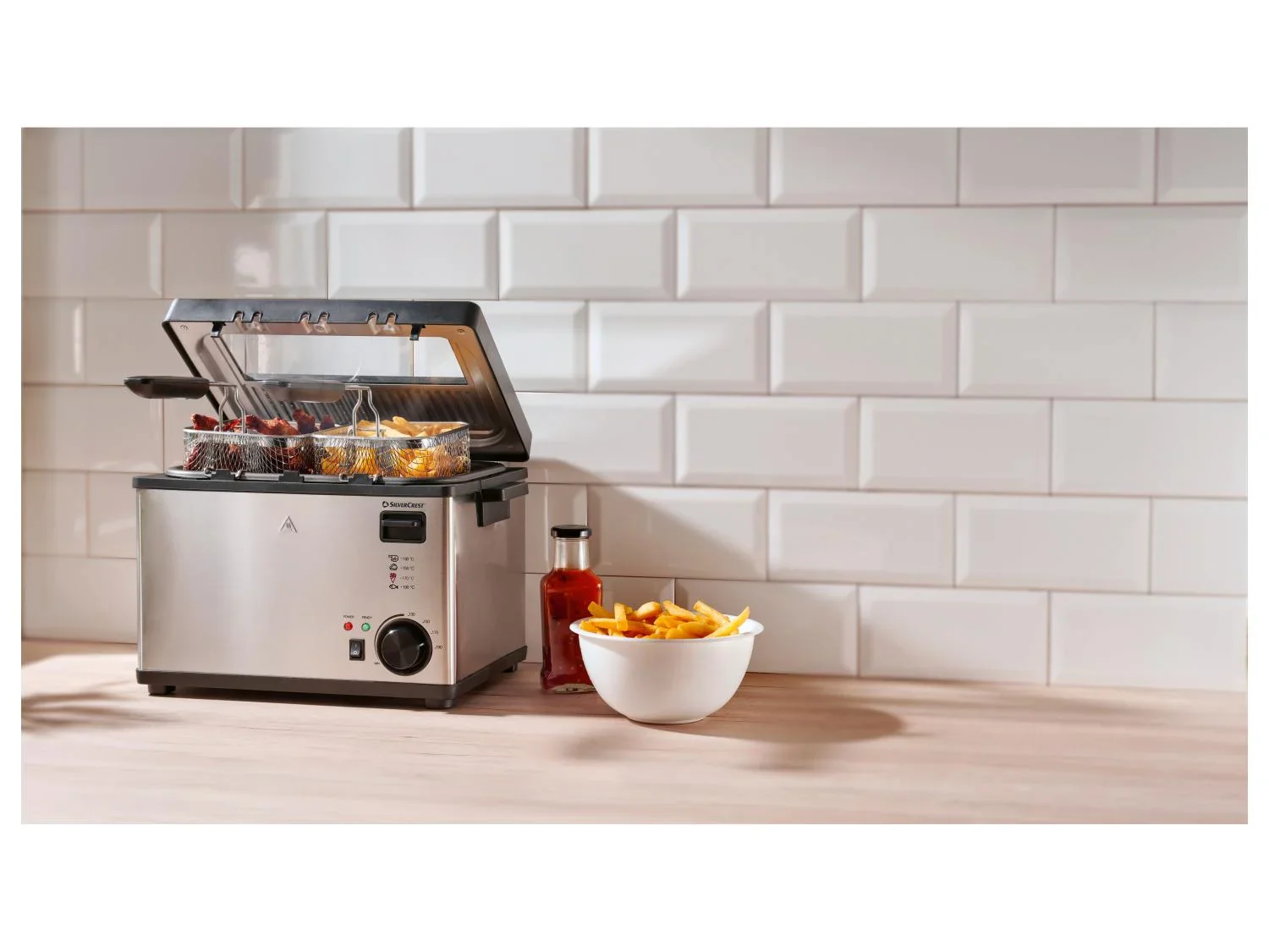 SILVERCREST Friteuse en acier inoxydable