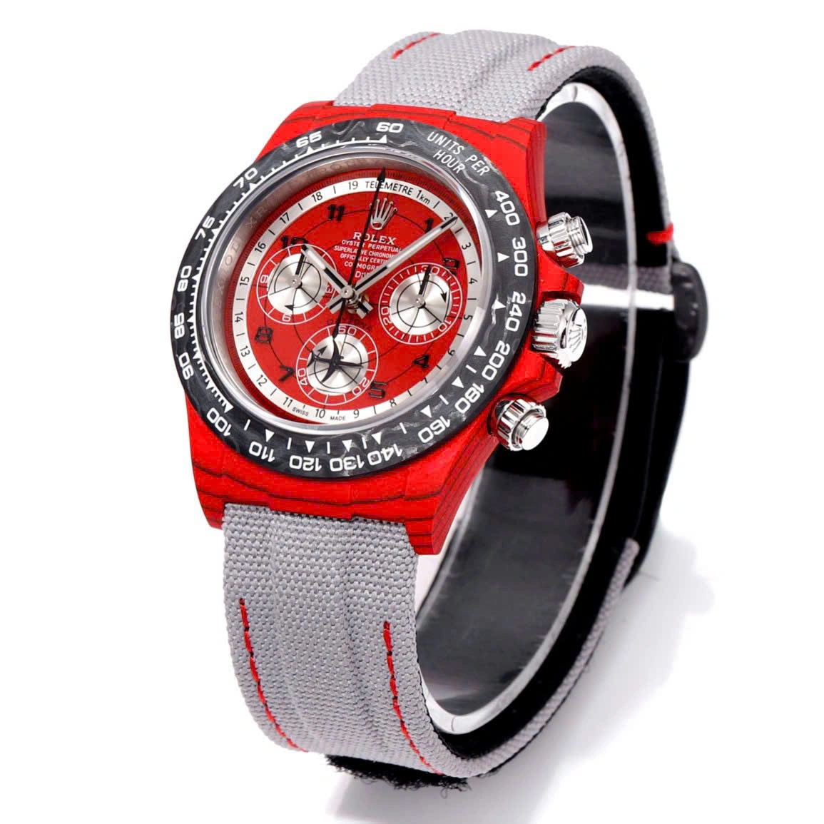 [Super Clone]Rolex Daytona DIW Carbon AVIA Red 40mm Replica 1:1 – Top Quality Version