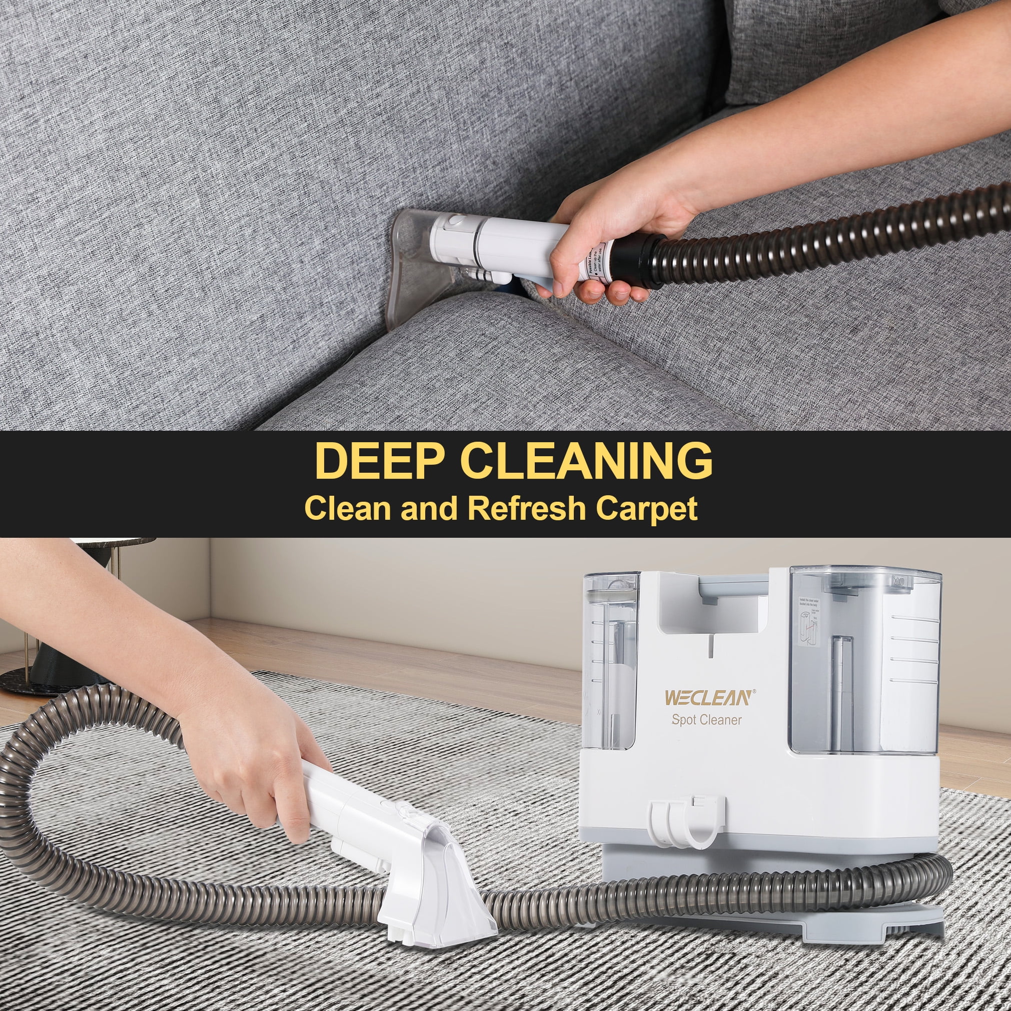 C1 Portable Extractor for Couch and Carpet Cleaner Upholstery Cleaner for Deep Cleaning - Image 3