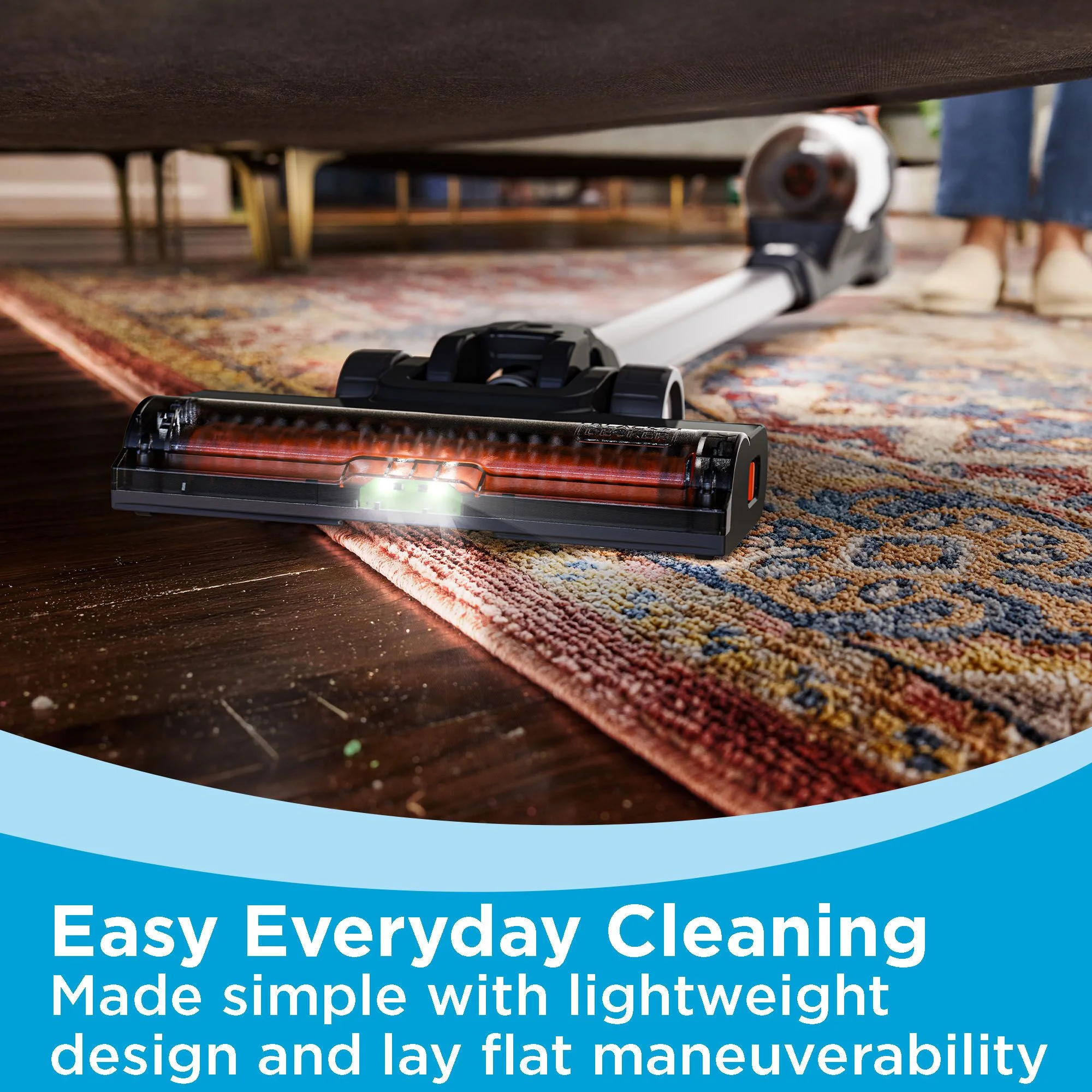 POWERSERIES+ 20V MAX* Cordless Stick Vacuum Kit, for Carpet and Hard Floors, Convertible to Handheld, 44 Minute Run-time, for Daily Cleaning, BHFEA18D1 - Image 7