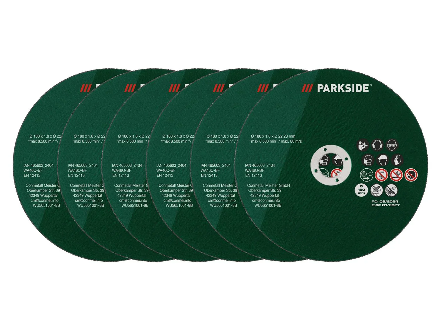 PARKSIDE Disques de coupe pour cisailles mtalliques