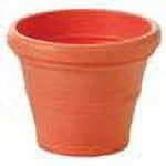 Tusco Products RR245BK Rolled Rim Garden Pot, 24.5-Inch, Black
