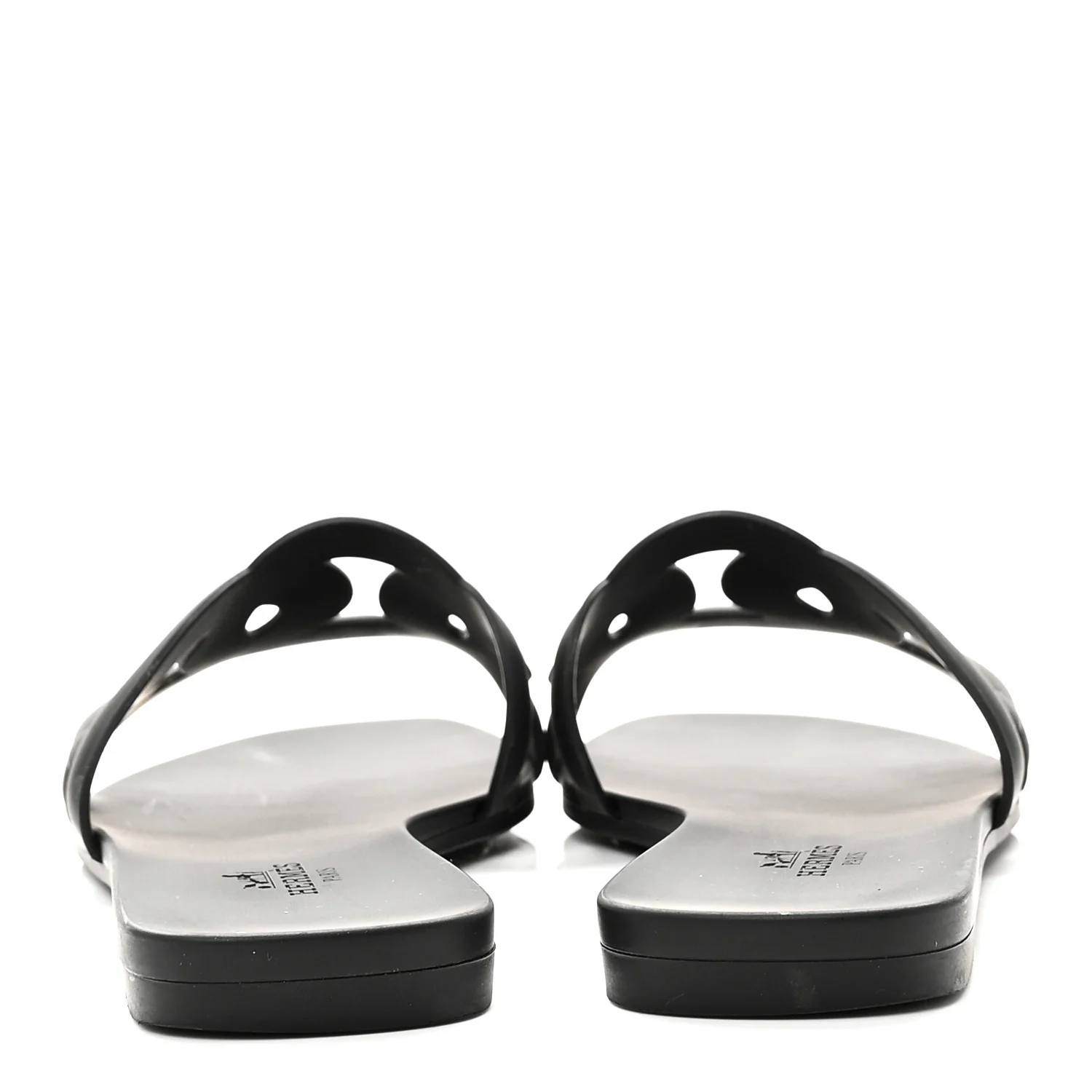 Rubber Aloha Sandals 35 Black