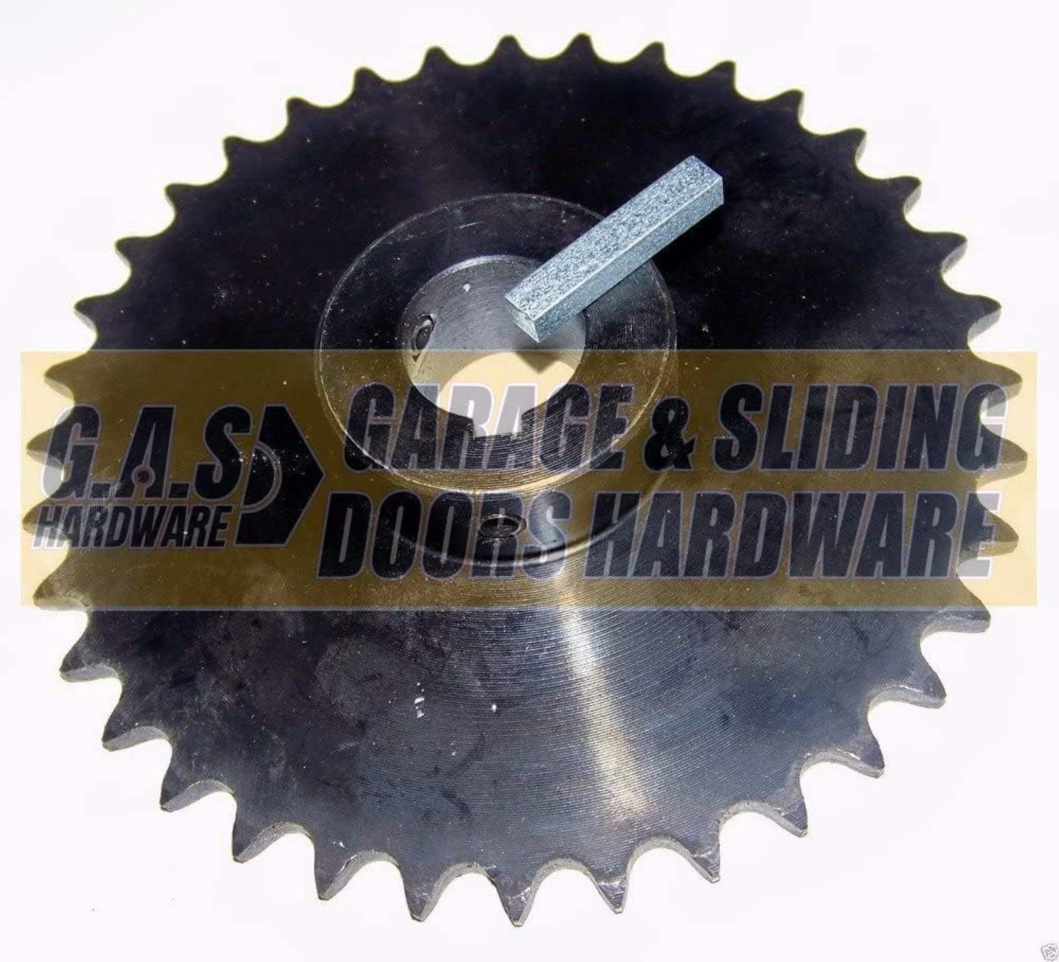 G.A.S Hardware Garage Door Chain Hoist Kit Model 2000R 4:1 Reduction Wall Mount (1.25 in Shaft) | Chain Hoist Replacement for Garage Door Repair | Garage Chain Replacement Set