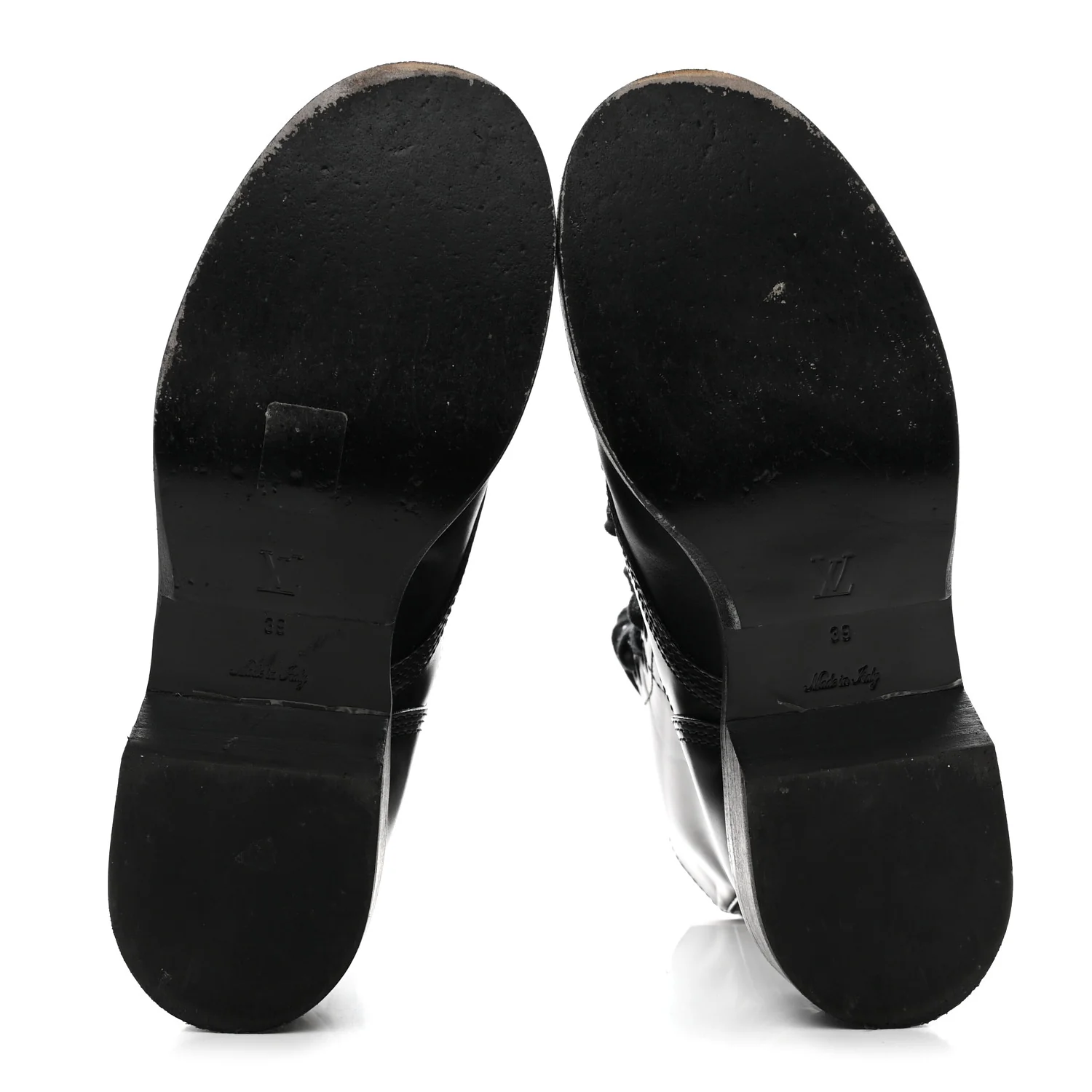 Calfskin Monogram Metropolis Flat Ranger Boots 39 Black