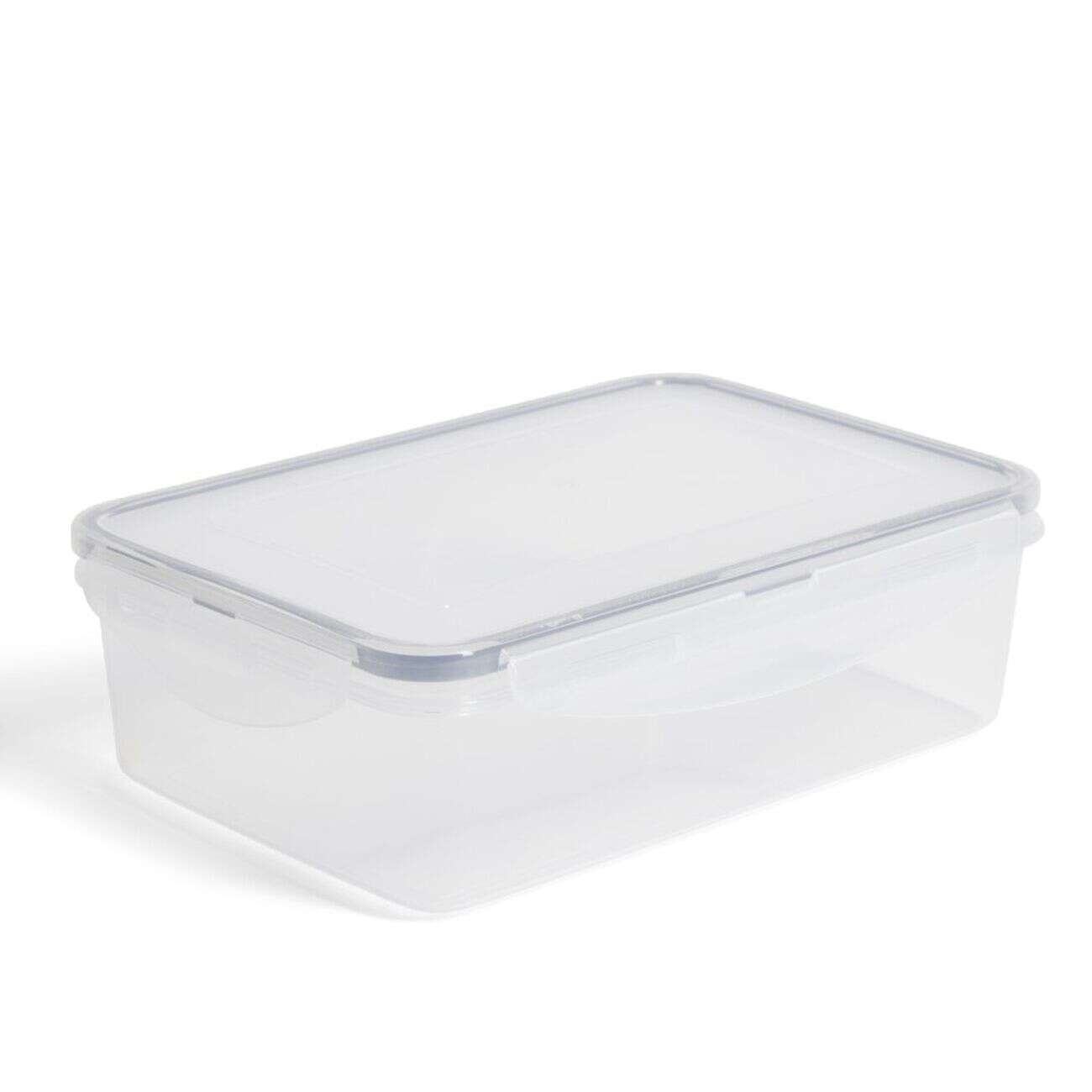 Lunch box 1,7L boîte alimentaire en plastique avec couvercle à clips