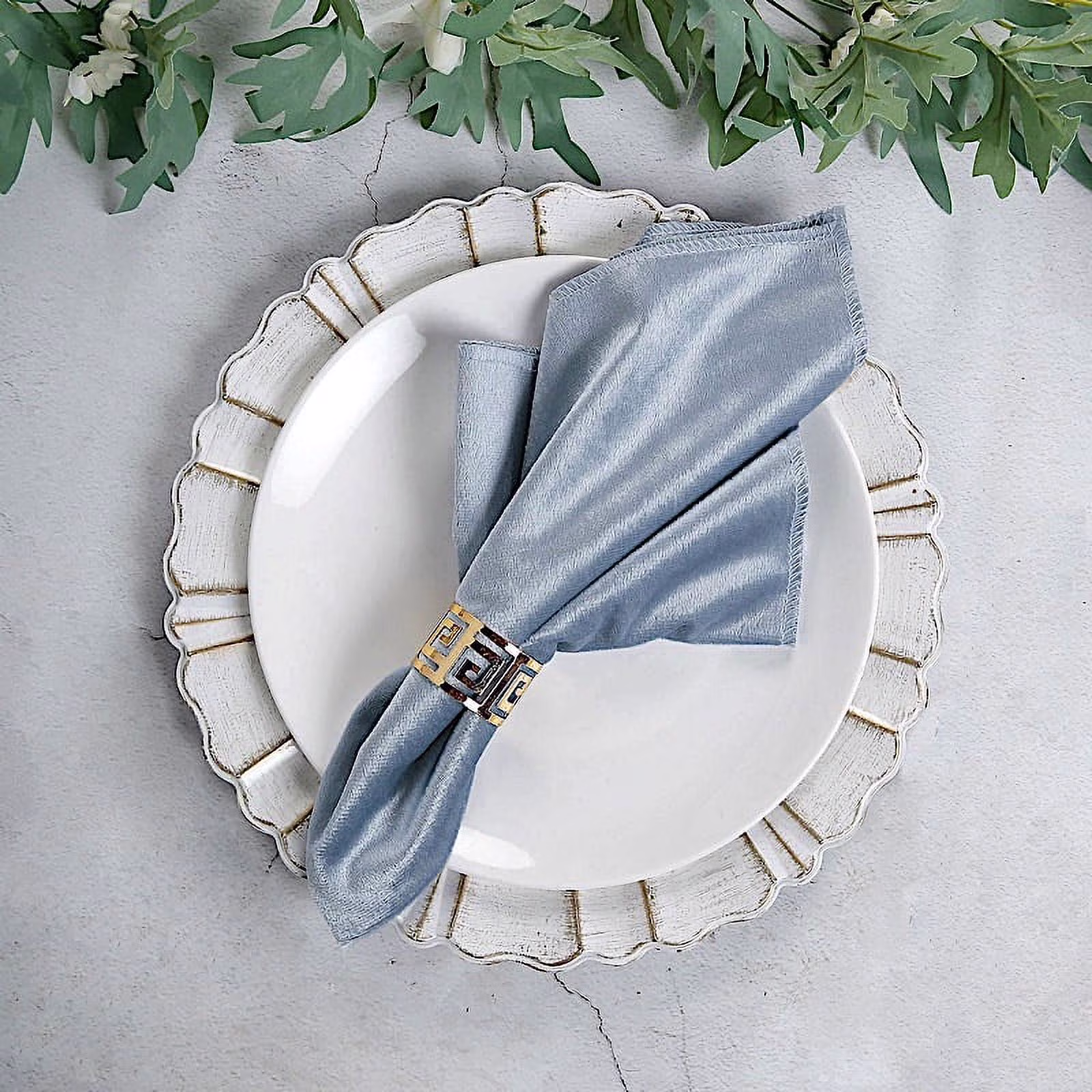 BalsaCircle 100 Pieces 20" x 20" Navy Blue Premium Velvet Napkins Linens(Navy Blue)