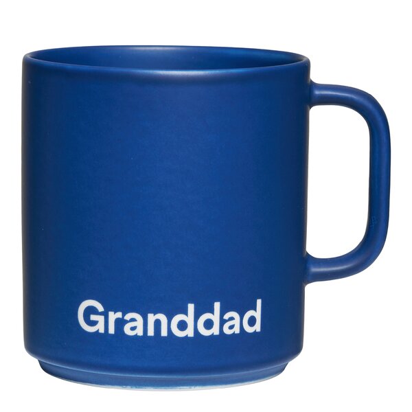 Favourite kopp med hank Granddad 25 cl midnight blue