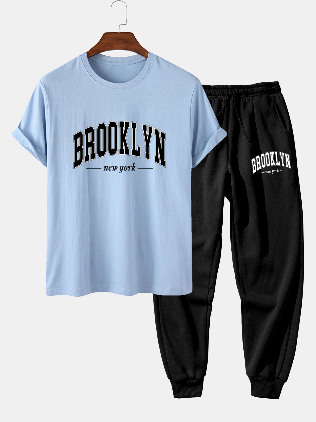 T-shirt imprimé Brooklyn et pantalon de jogging