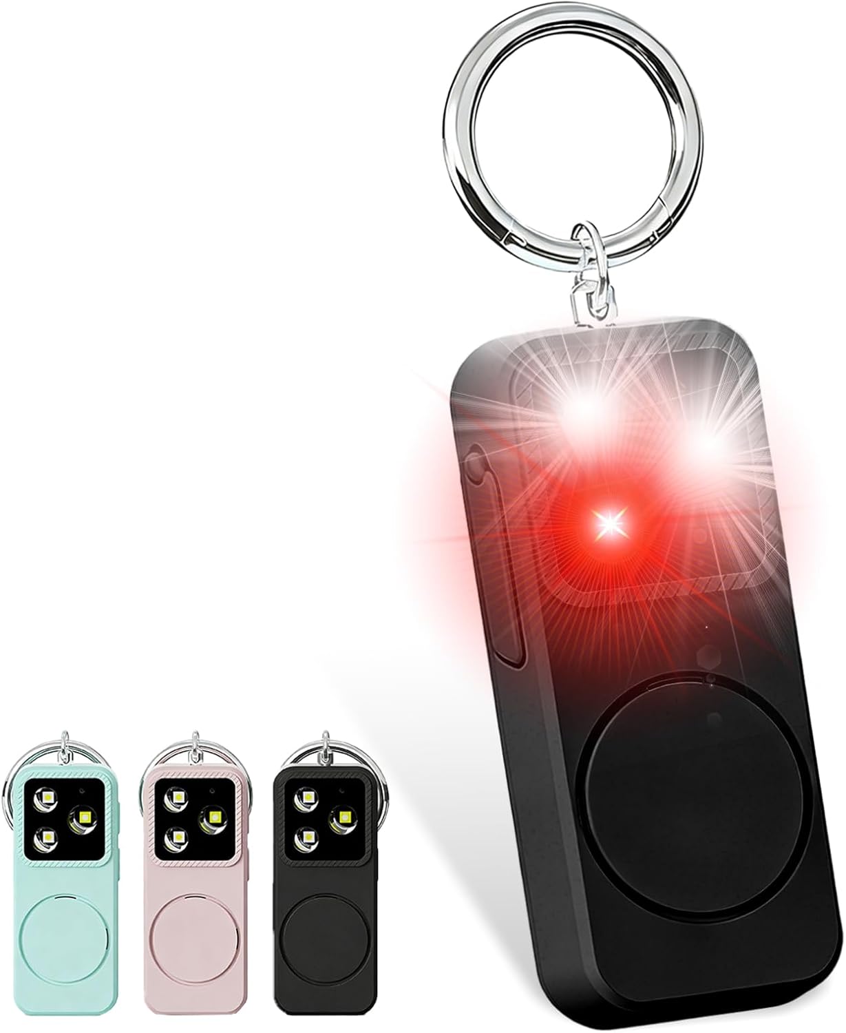 Personal Safety Alarm for Women, Rechargeable 150dB Keychain Alarm with Strobe Light and Pull Pin, Emergency Alarm for College Students, Travel, Walking, Campus Safety and Gift Giving