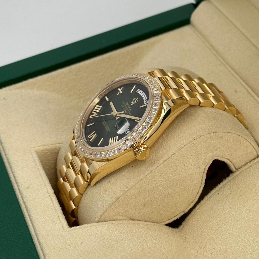 [Super Clone]RLX Day-Date 40mm 228398TBR-0042 Green Ombré Dial President Watch【Super Clone】