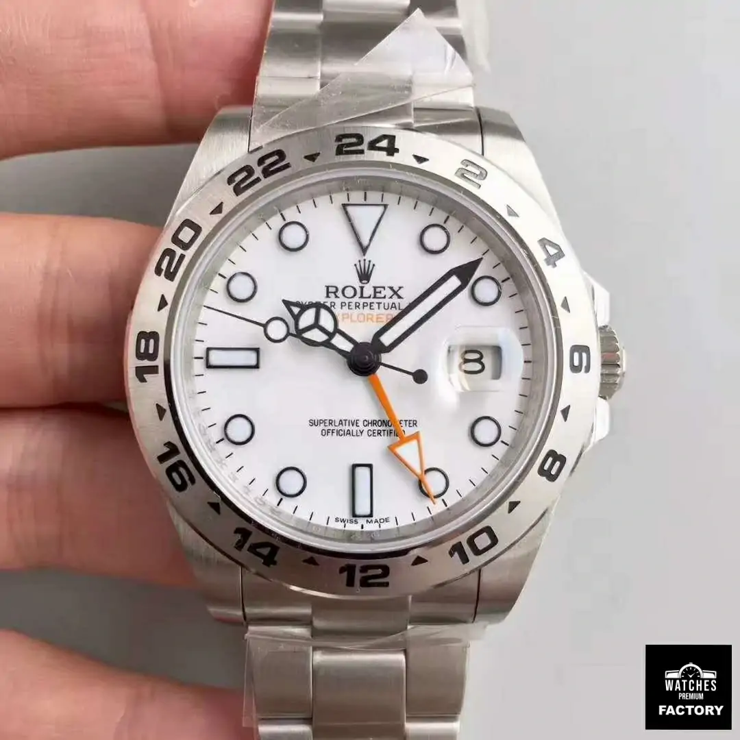 Rolex Explorer II 216570 2018 Noob Factory White Dial