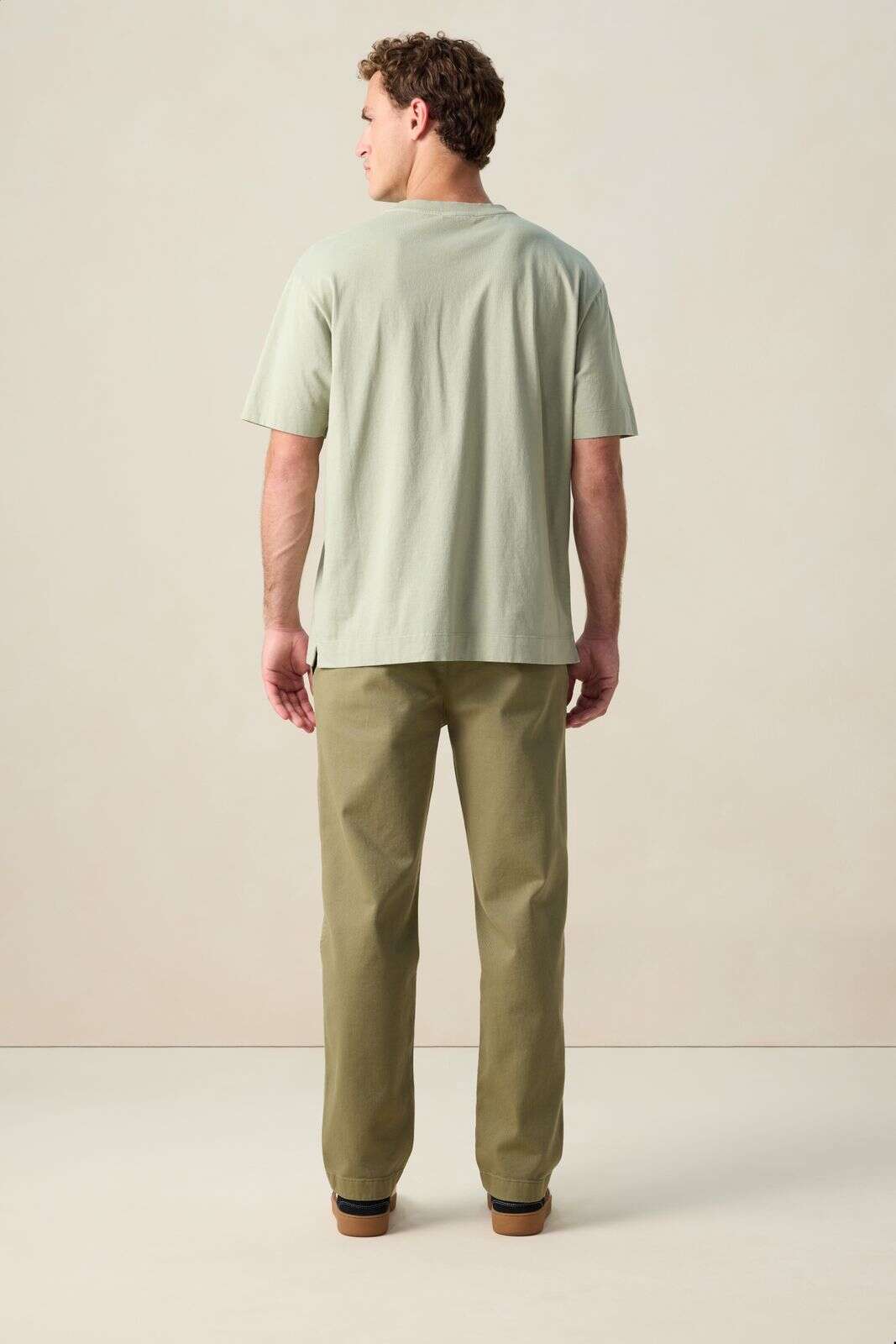 Lichtgroen boxy T-shirt