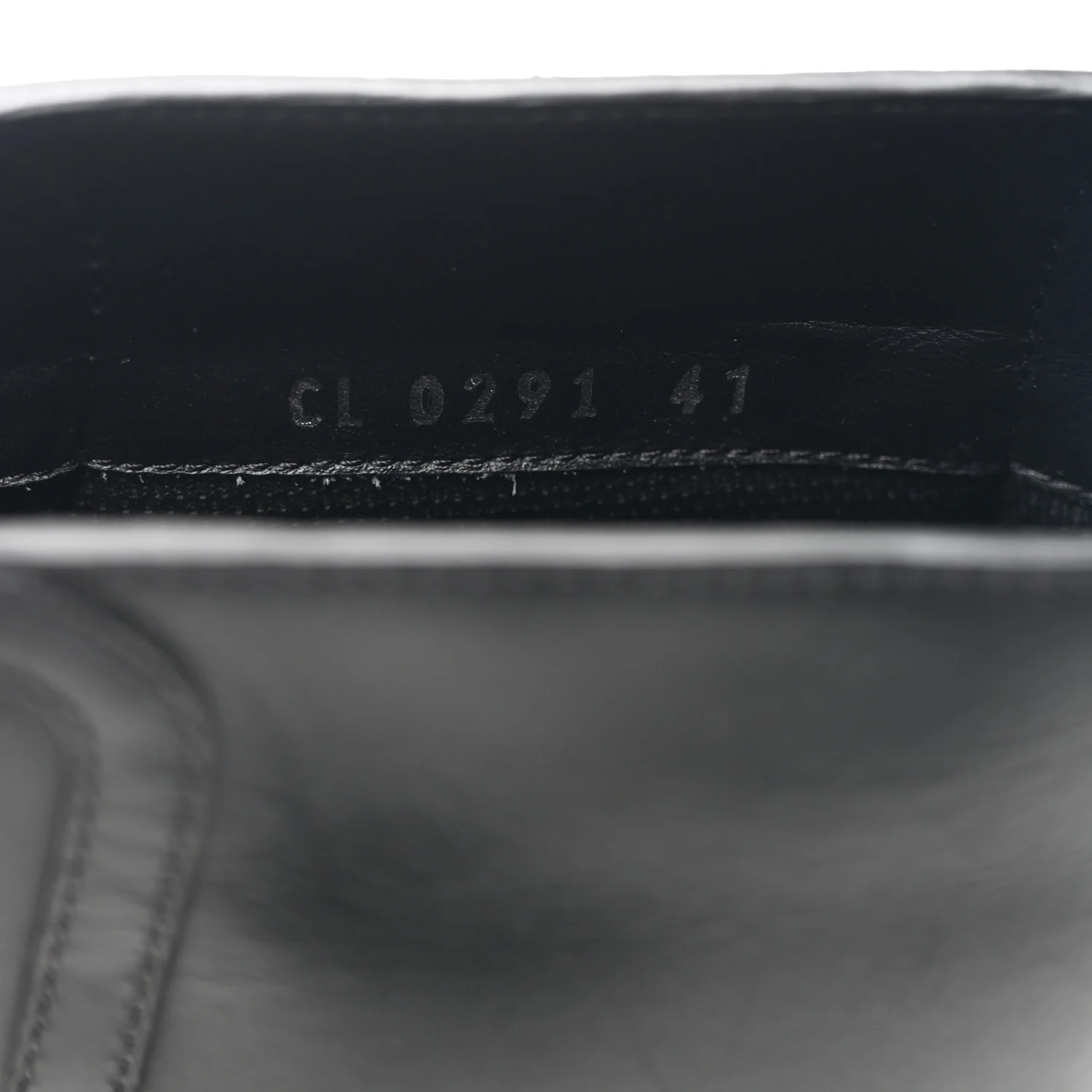 Calfskin Polar Flat Ankle Boots 41 Black